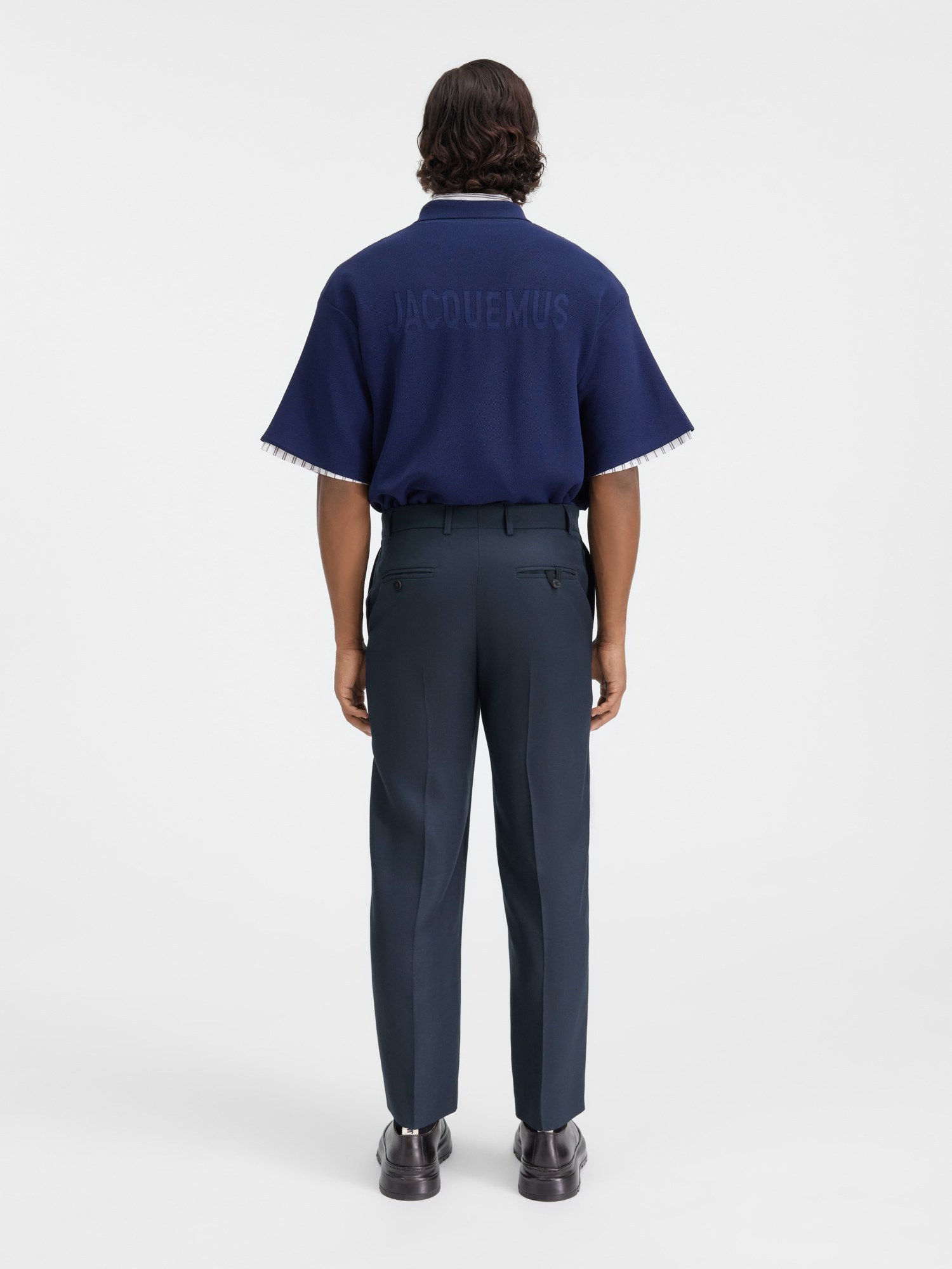 Jacquemus Belt Ring Casual Pants In Black