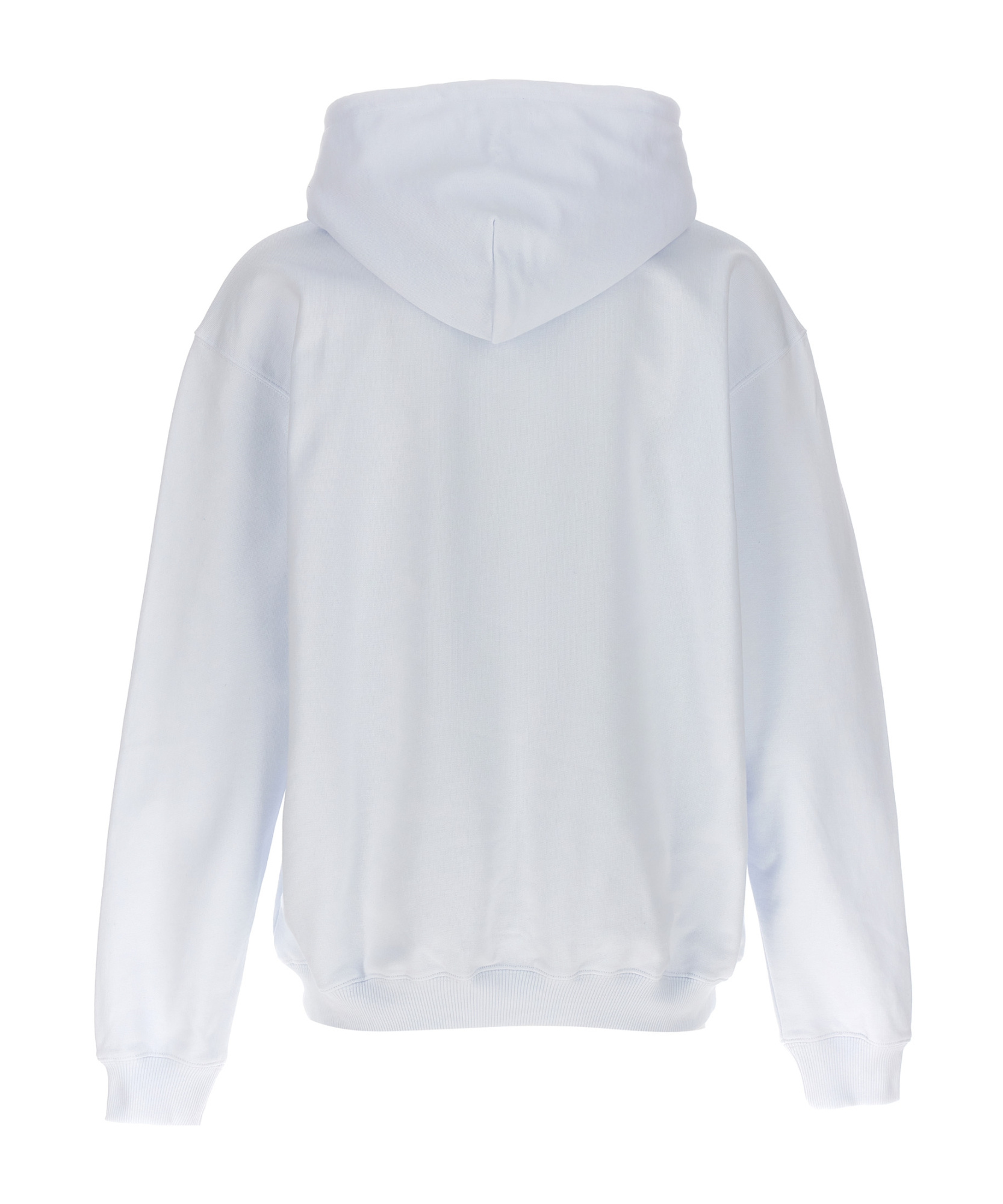 Msgm 'hooded Camo Logo' Sweater In White