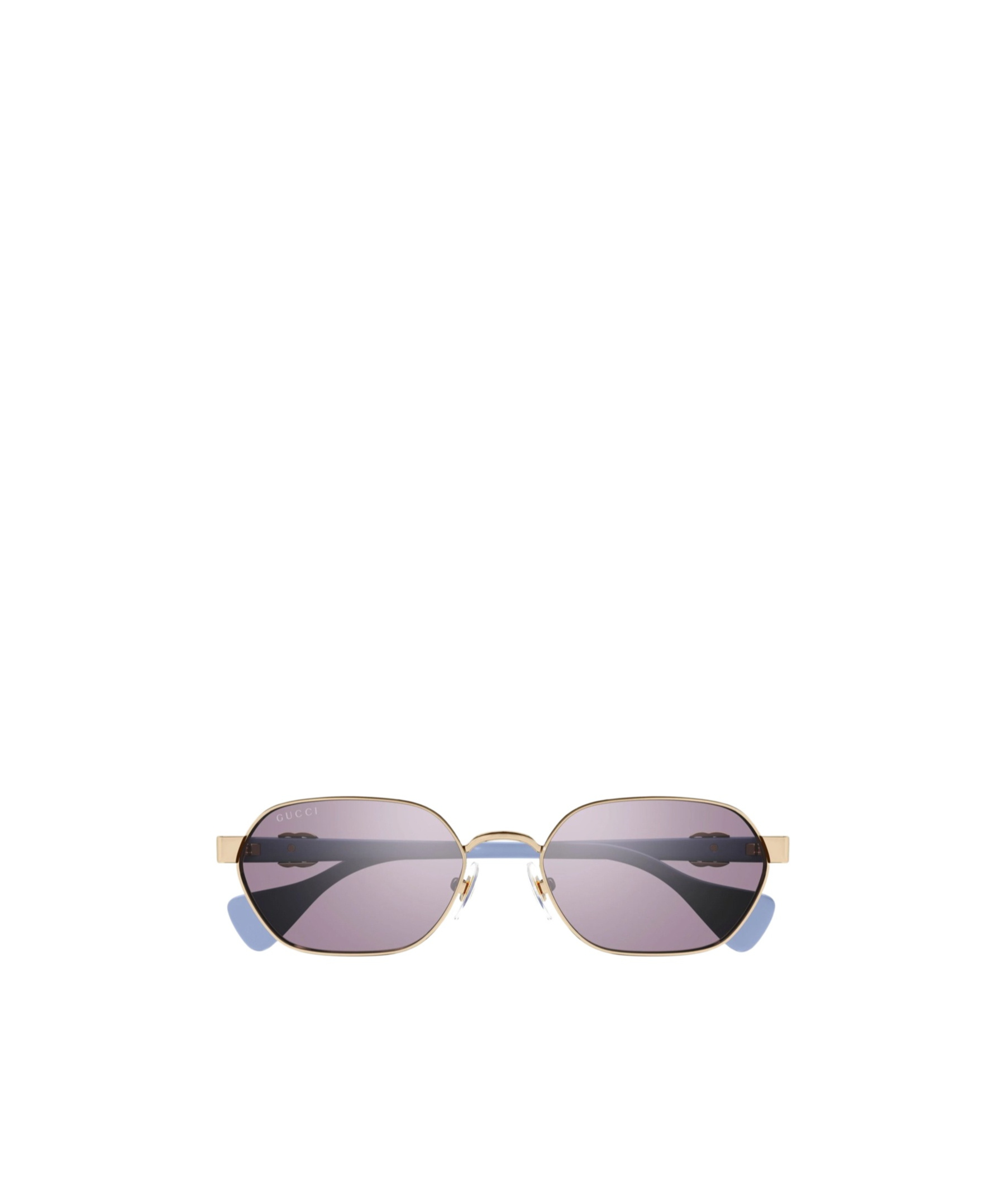 Gucci Double-g Geometric-frame Sunglasses In Purple