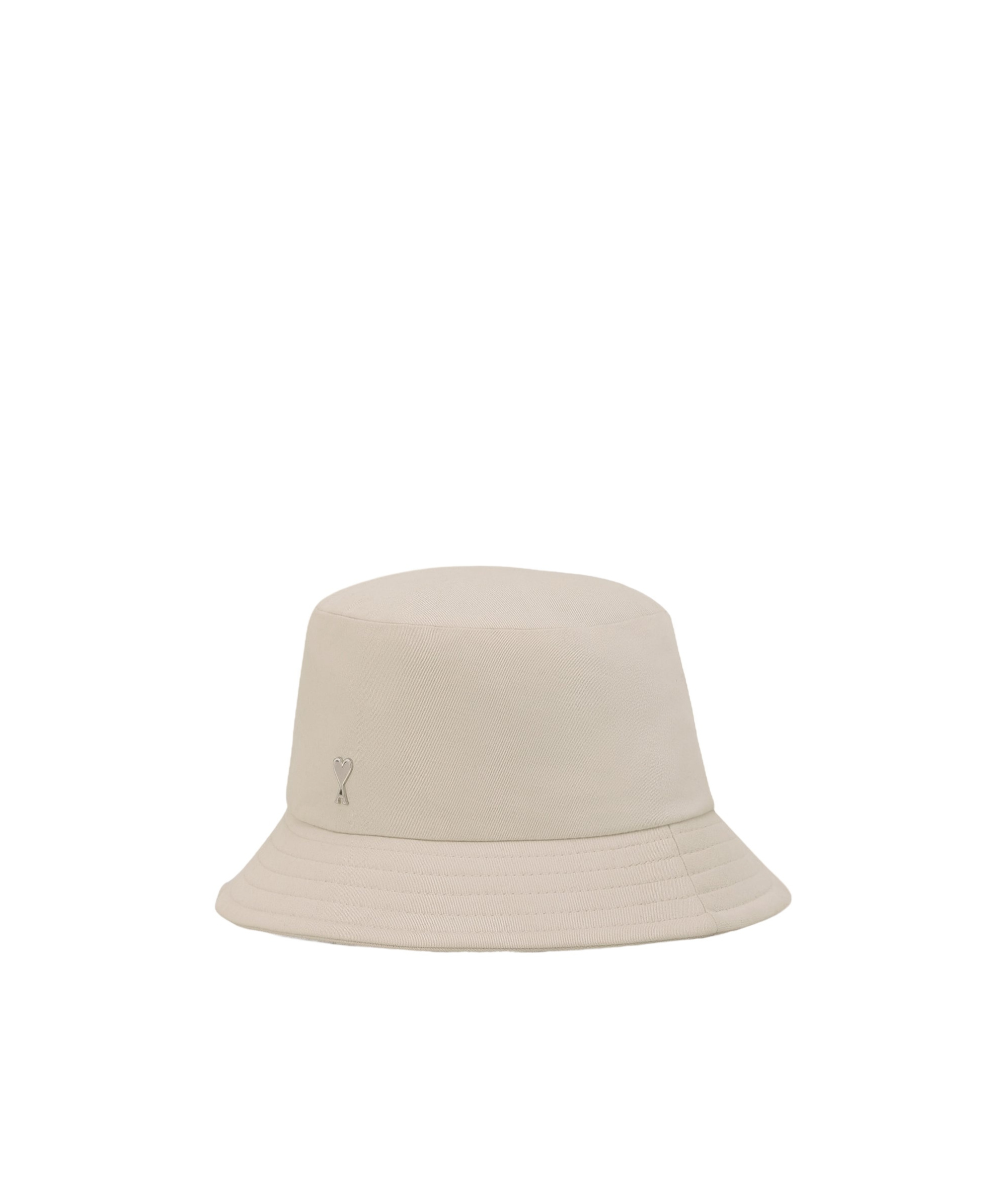 Ami Alexandre Mattiussi Ami Ami-de-coeur Logo Plaque Bucket Hat In Nude