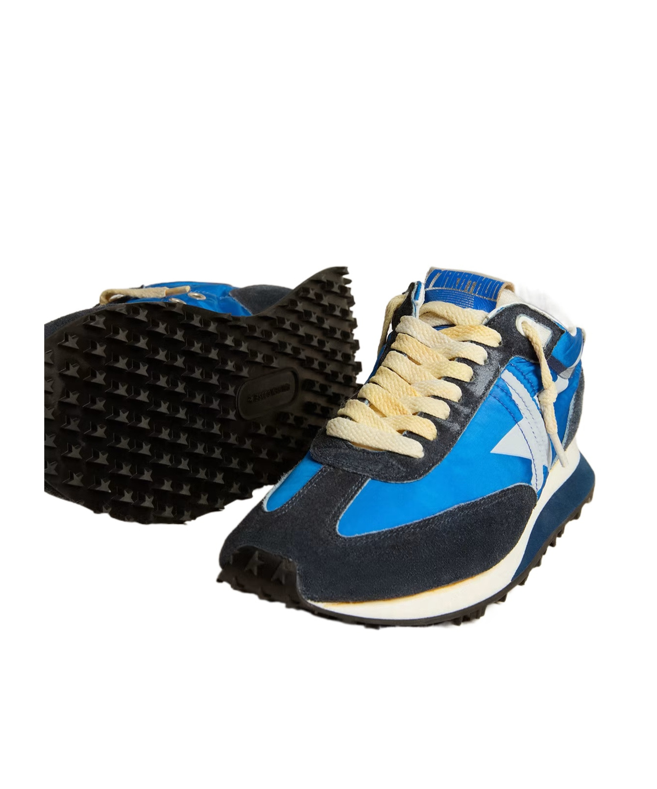 Golden Goose Deluxe Brand Running Marathon Nylon Upper Suede Sneakers In Multicolor