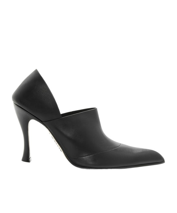 Loewe Leather Comic Folded Pumps 90 In Black