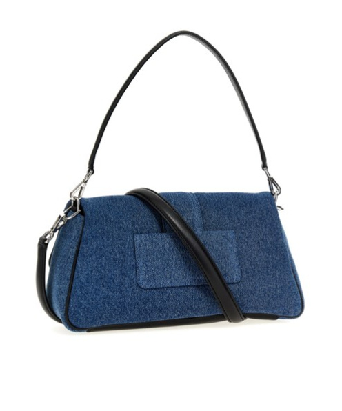 Shop Jacquemus 'le Bambimou' Flip Shoulder Bag In Blue