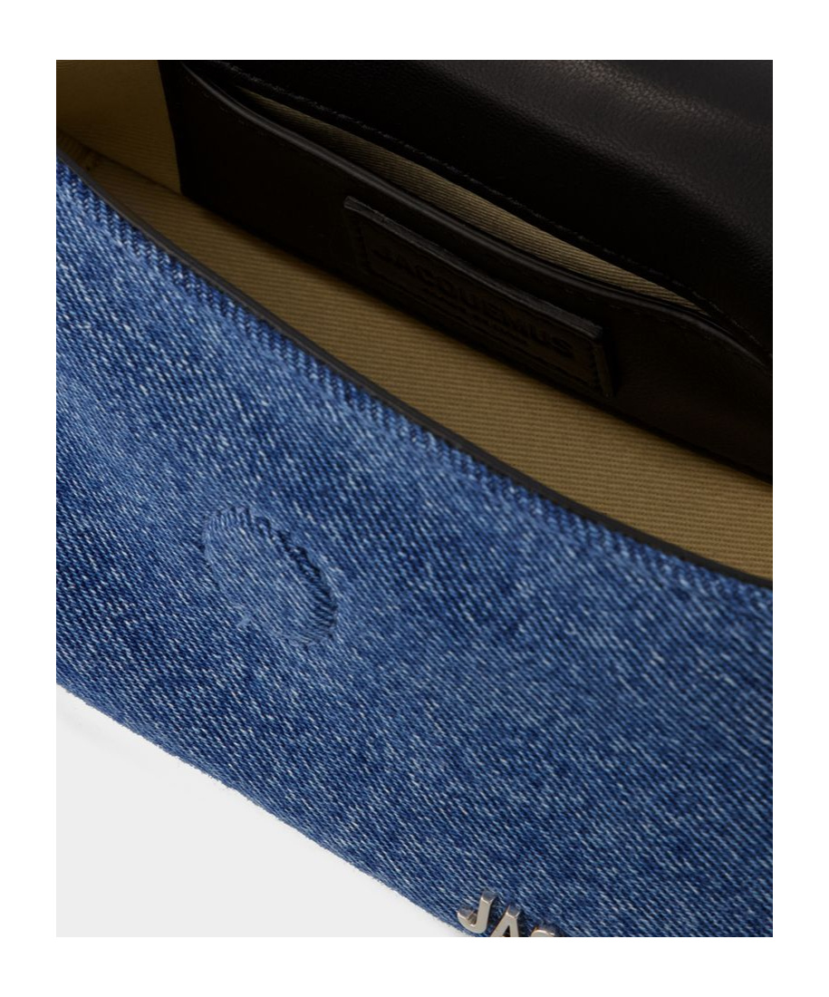 Shop Jacquemus Logo Flip Shoulder Bag In Blue