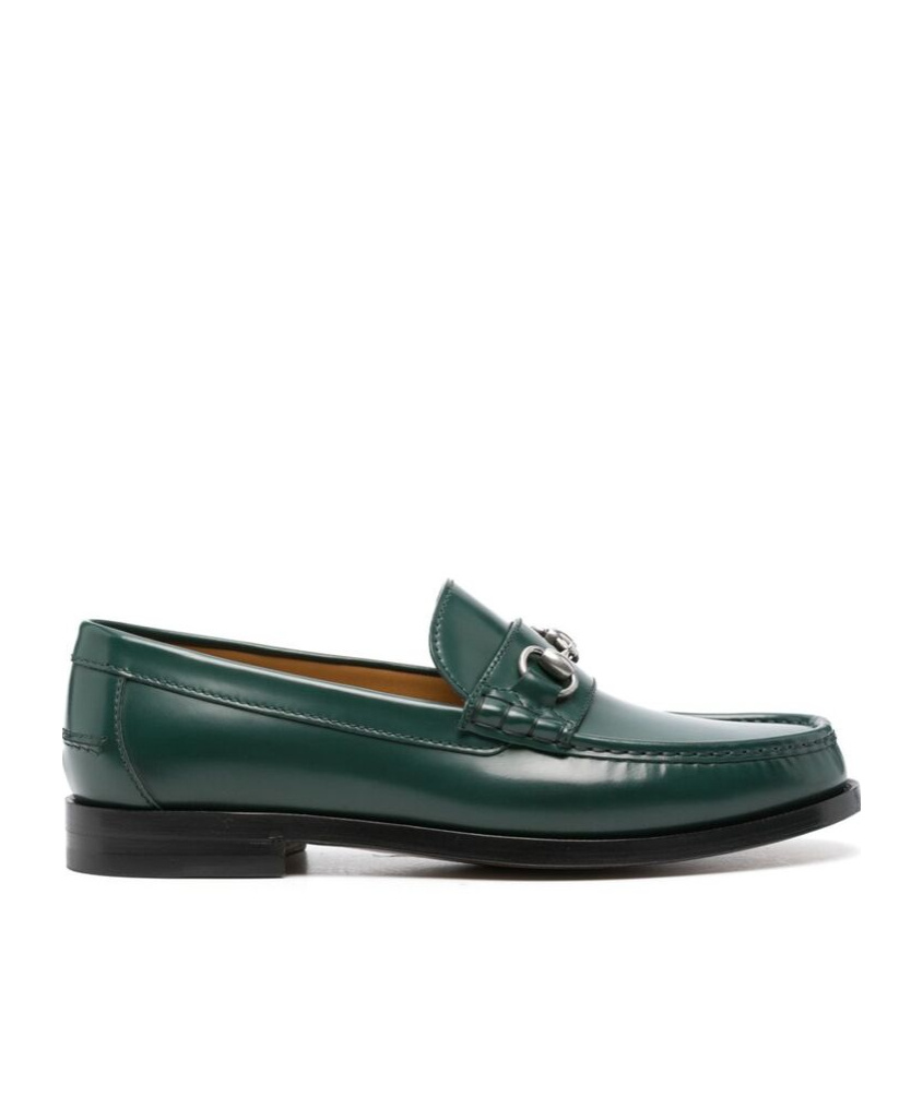 Gucci Horsebit-detail Leather Loafers In Green