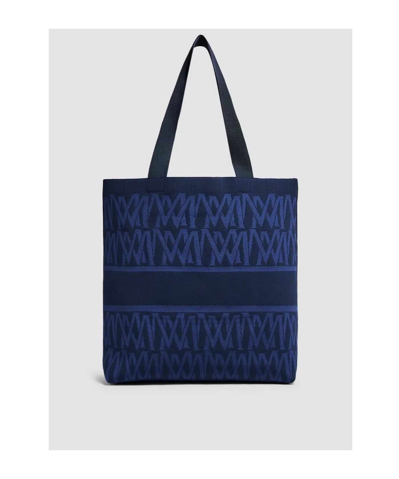 Moncler Monogram Knit Tote Bag In Black