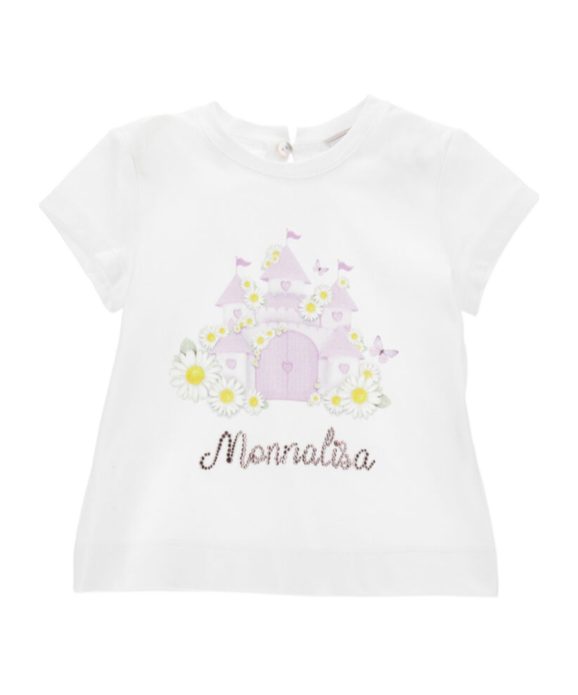 Monnalisa St. Castello Graphic-print T-shirt In White