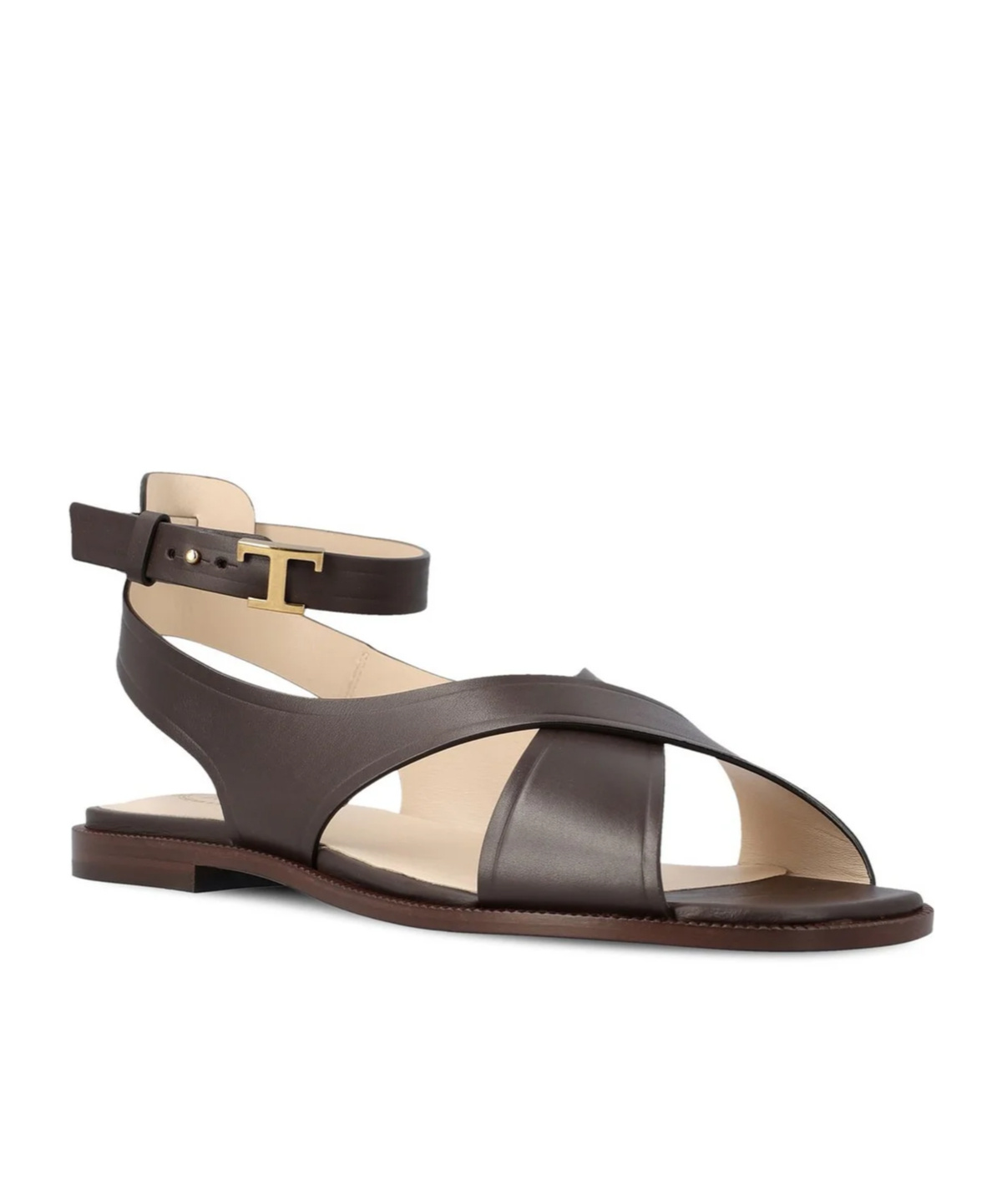 Tod's Kenia Leather Sandals In Black