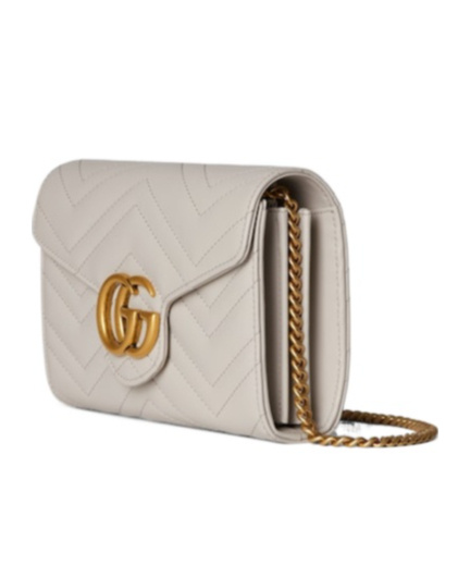 Gucci Gg Marmont Matrasse Embossed Mini Bag In Nude