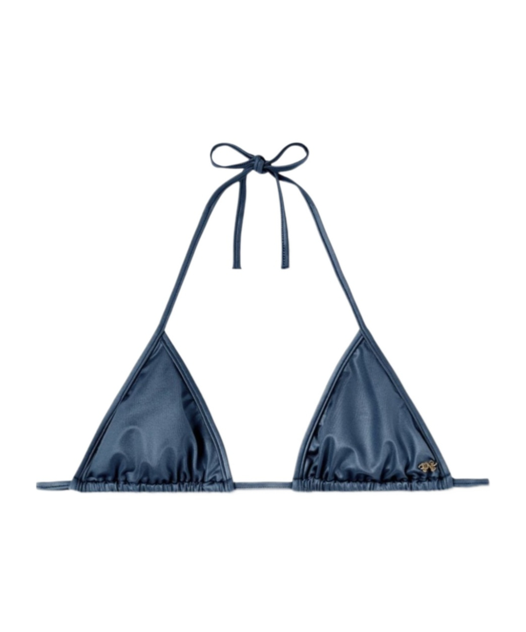 Palm Angels Triangular Bikini Top In Blue