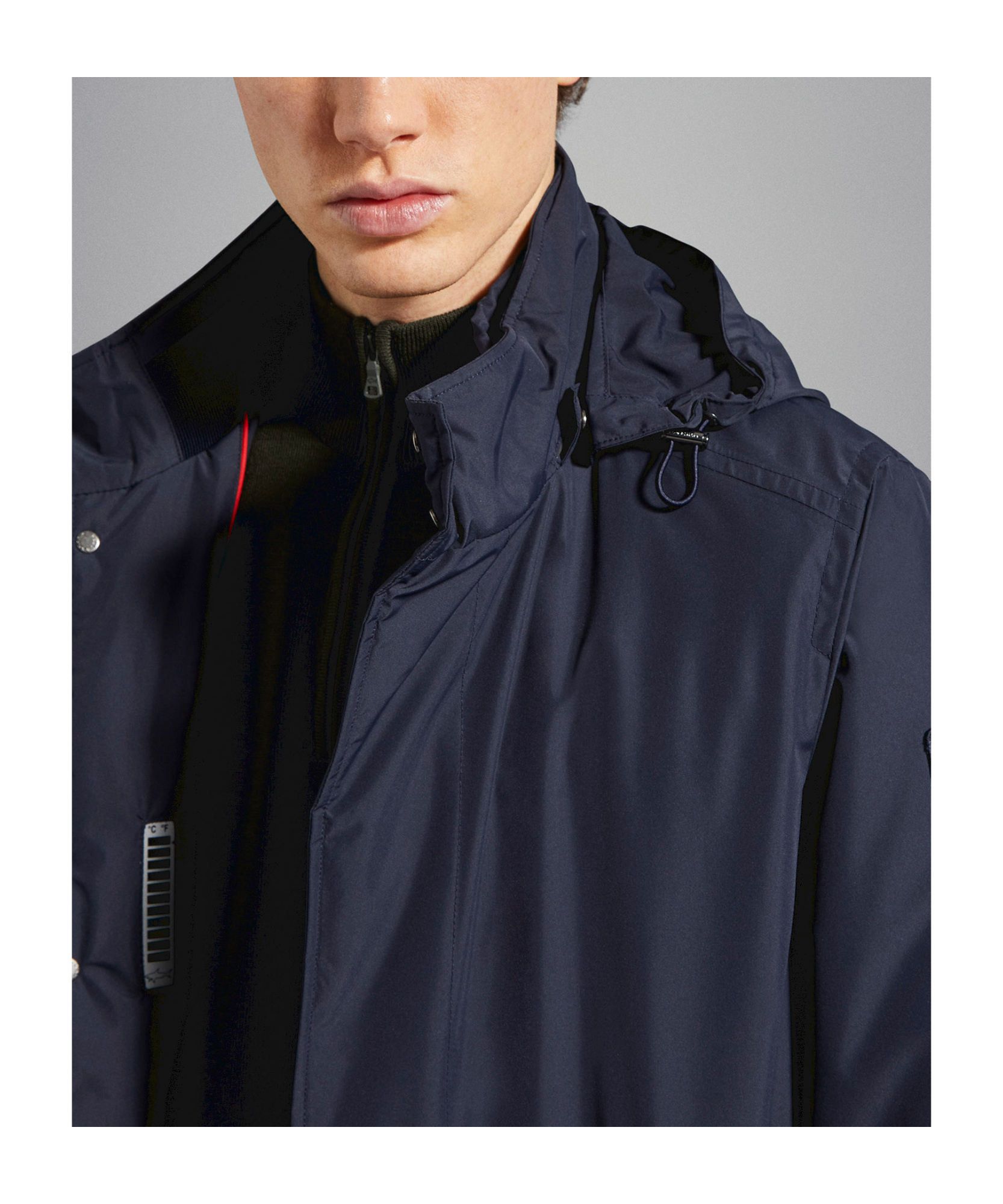 Shop Paul & Shark Hooded Padded Jacket In Black