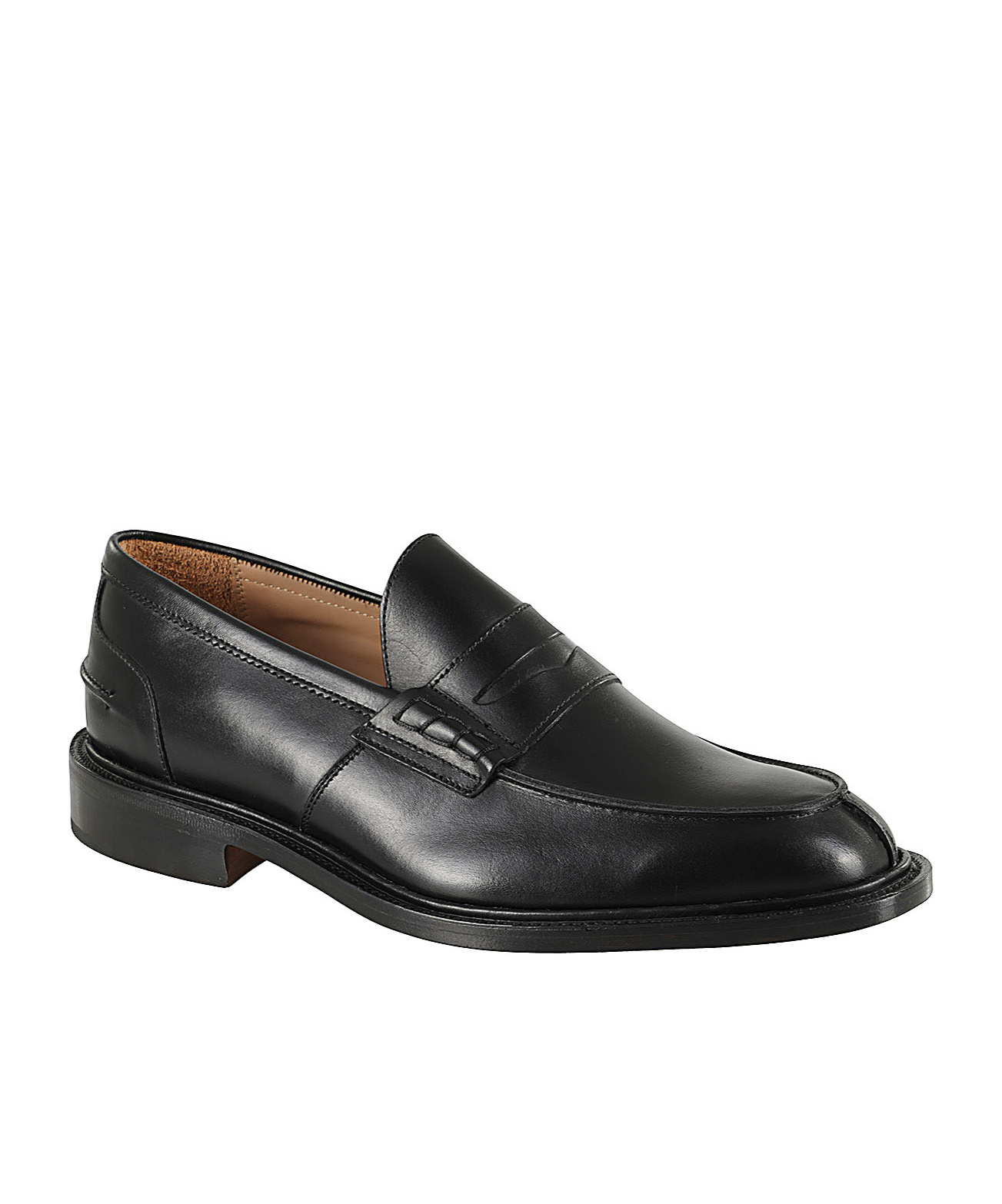 Tricker's Round-headed Love Shoes In Black