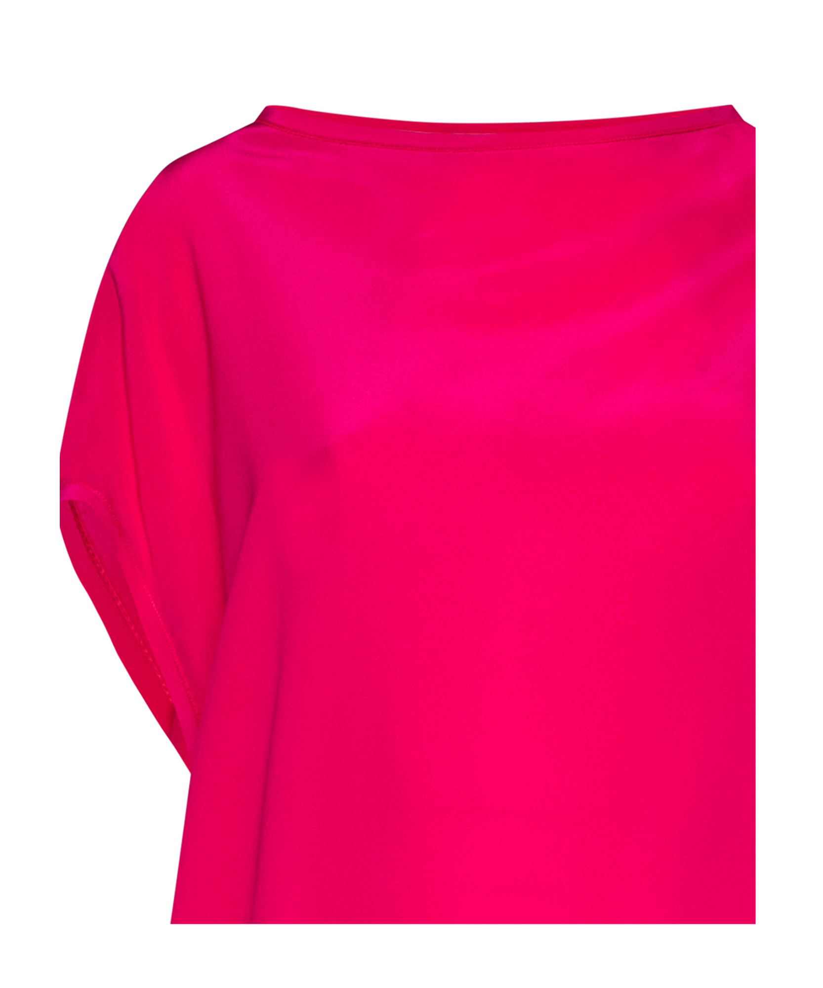 ALYSI ALYSI ASYMMETRIC SATIN BLOUSE