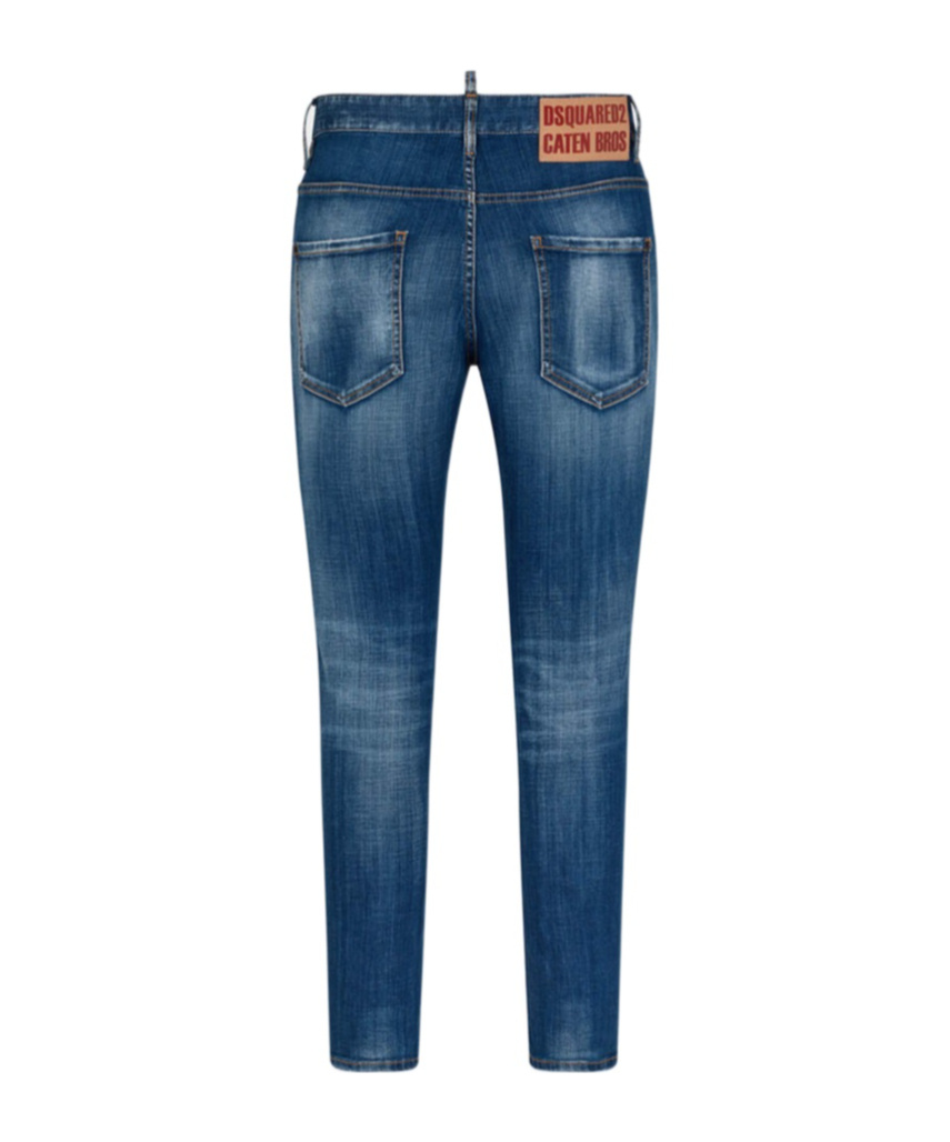 Dsquared2 Distressed Skinny Jeans In Blue