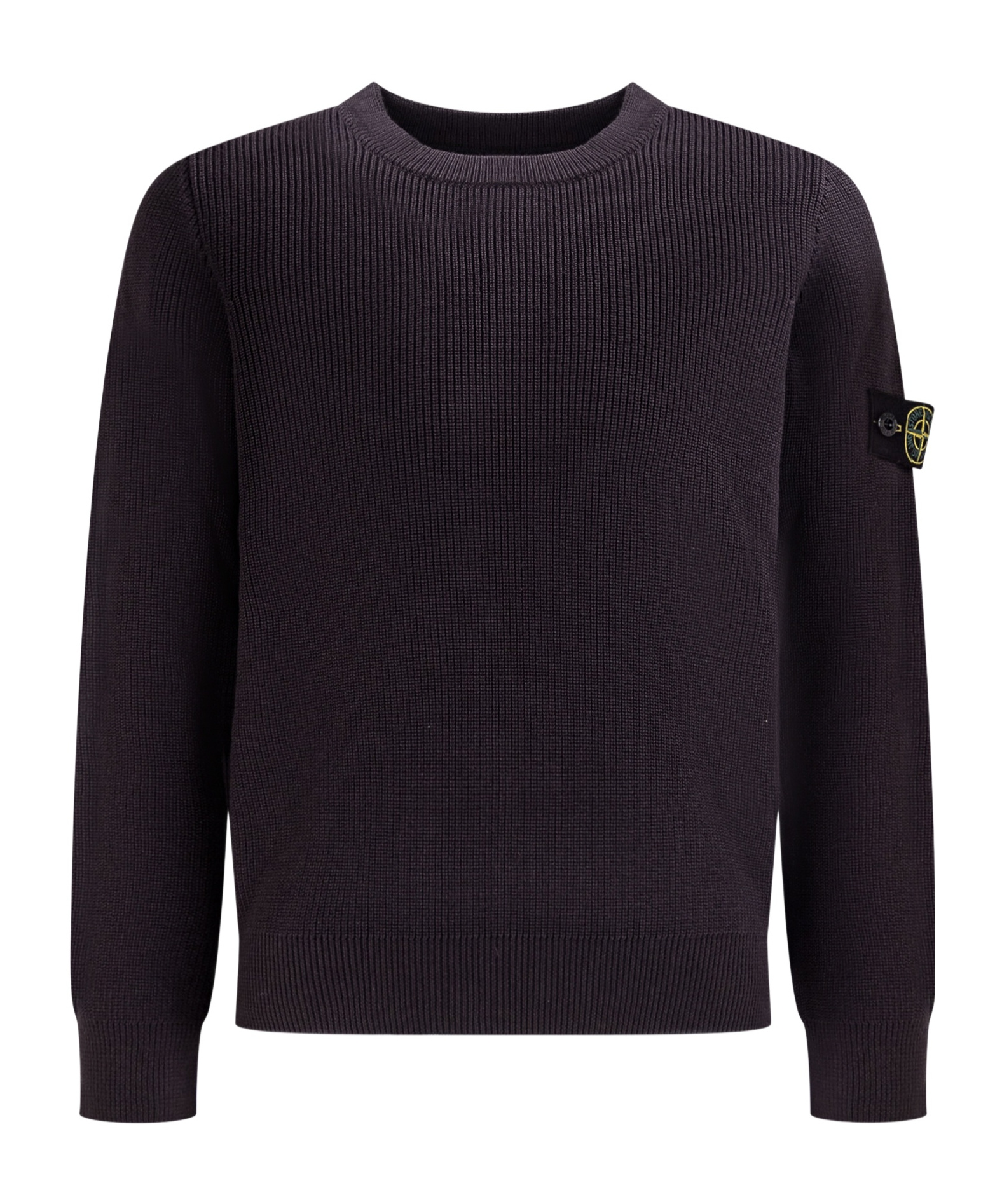 Stone Island Compass-badge Cotton Jumper In Gray