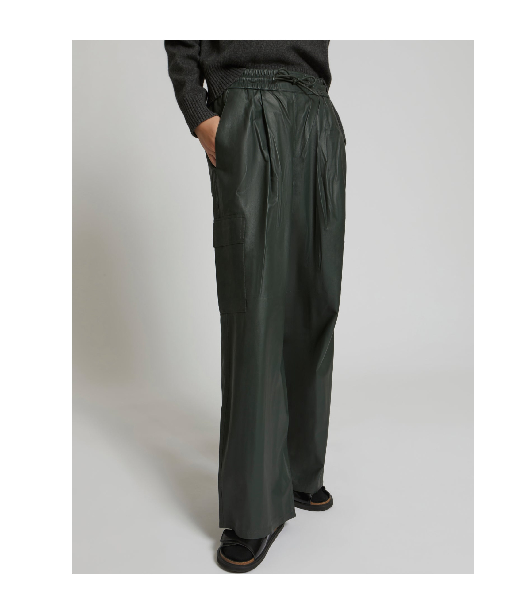 Yves Salomon Rope Sweatpants In Black