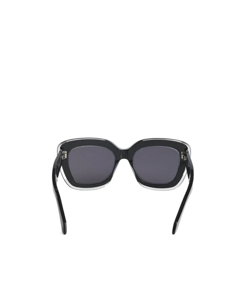 Alaïa Logo-print Oversize-frame Sunglasses In Black