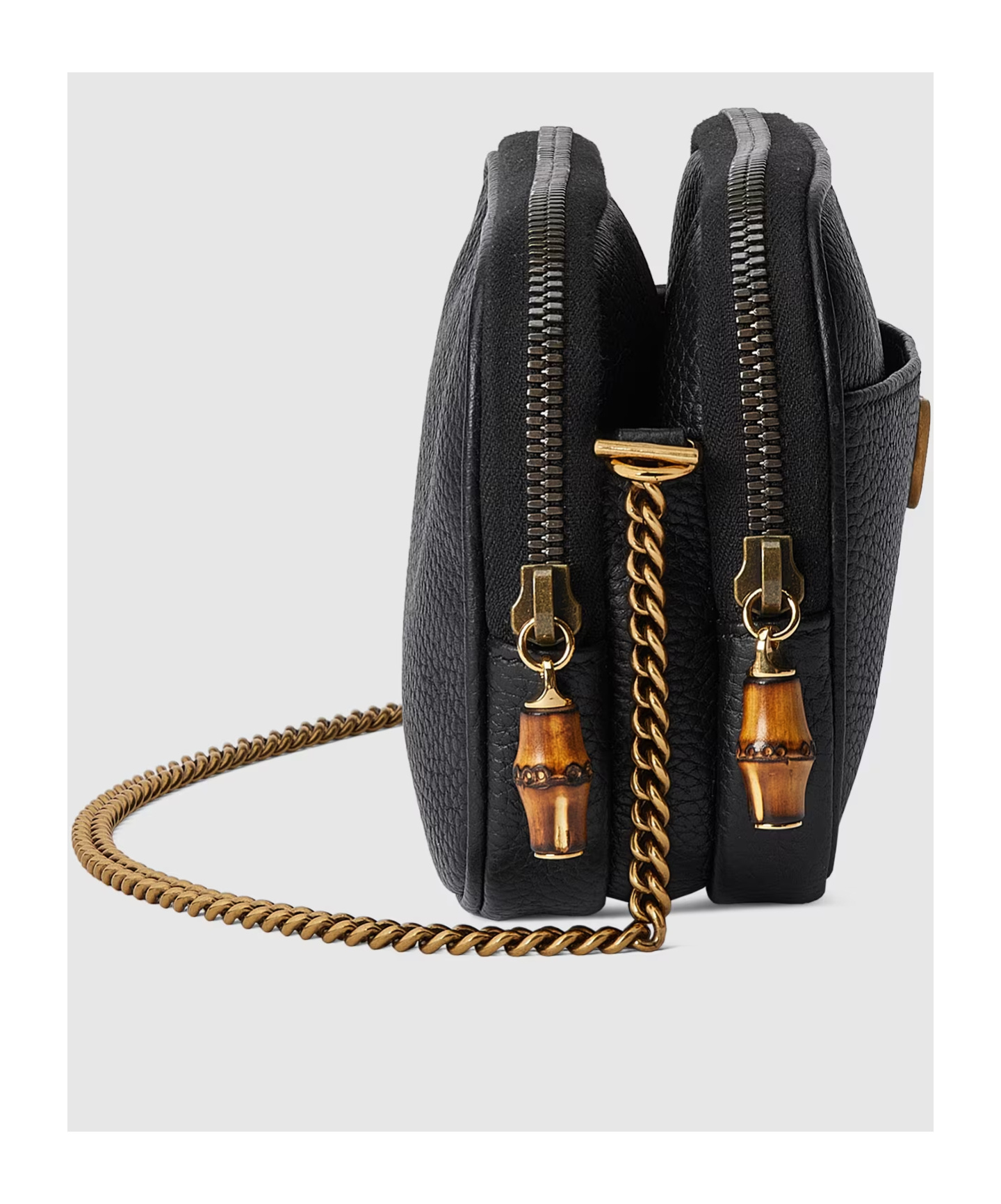 Gucci Black Double G Super Mini Bag In Black