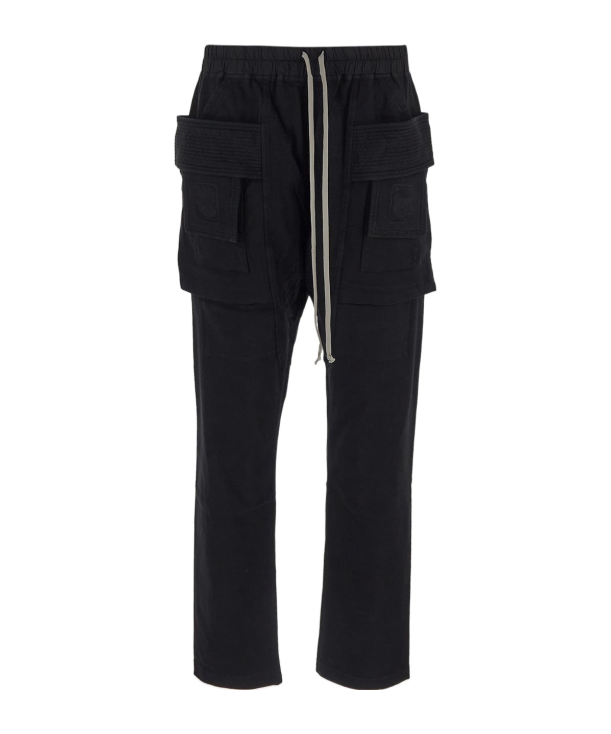 Shop Rick Owens Drkshdw Creatch Tapered Cargo Trousers In Black