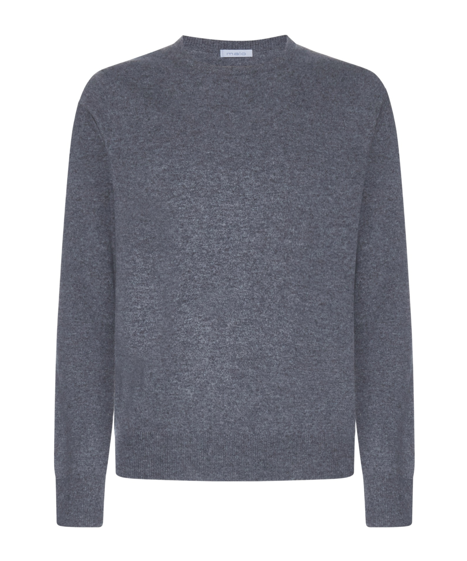 Malo Round-neck Cashmere Jumper In Gray