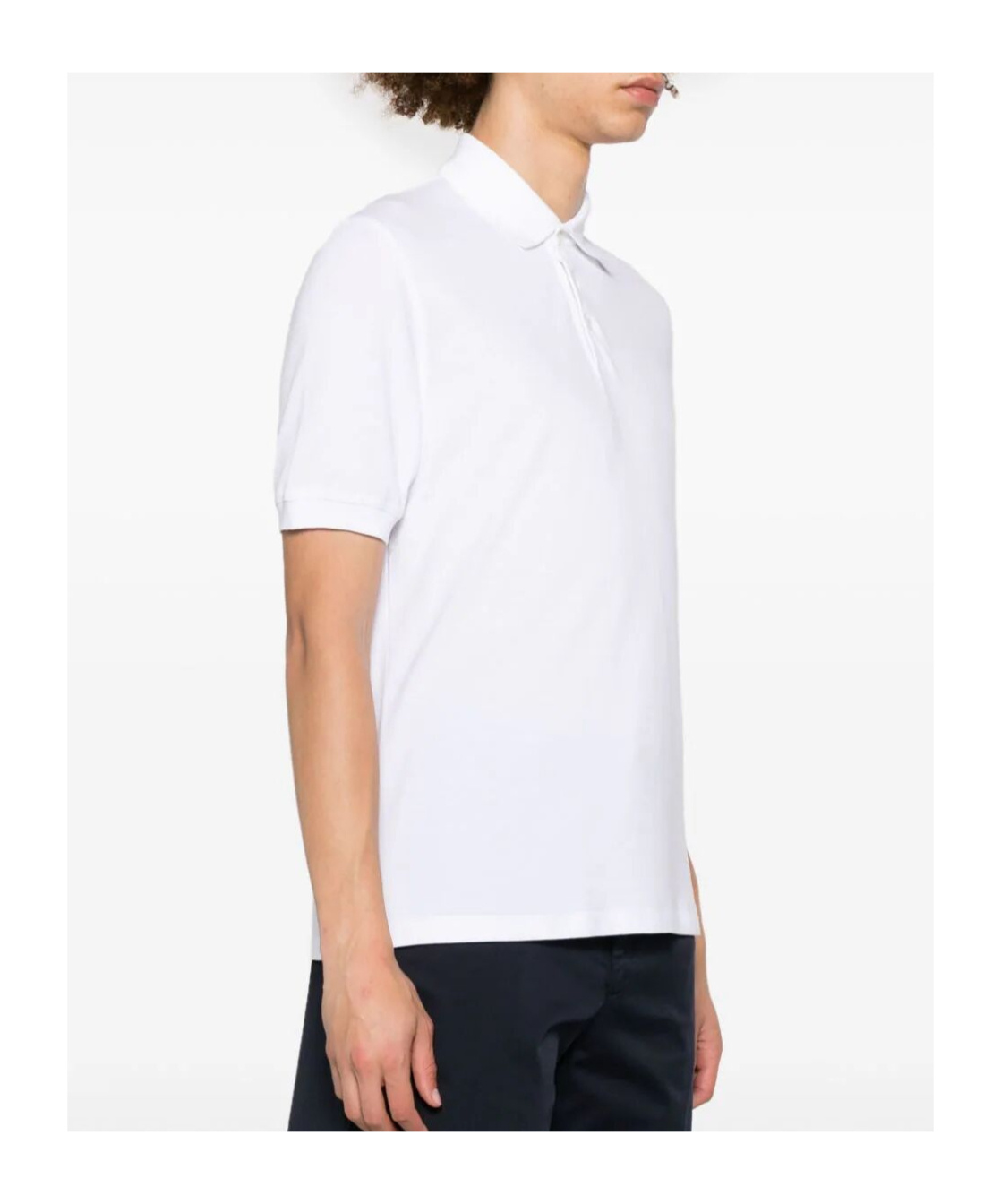 Brunello Cucinelli Short-sleeved Cotton Polo Shirt In White