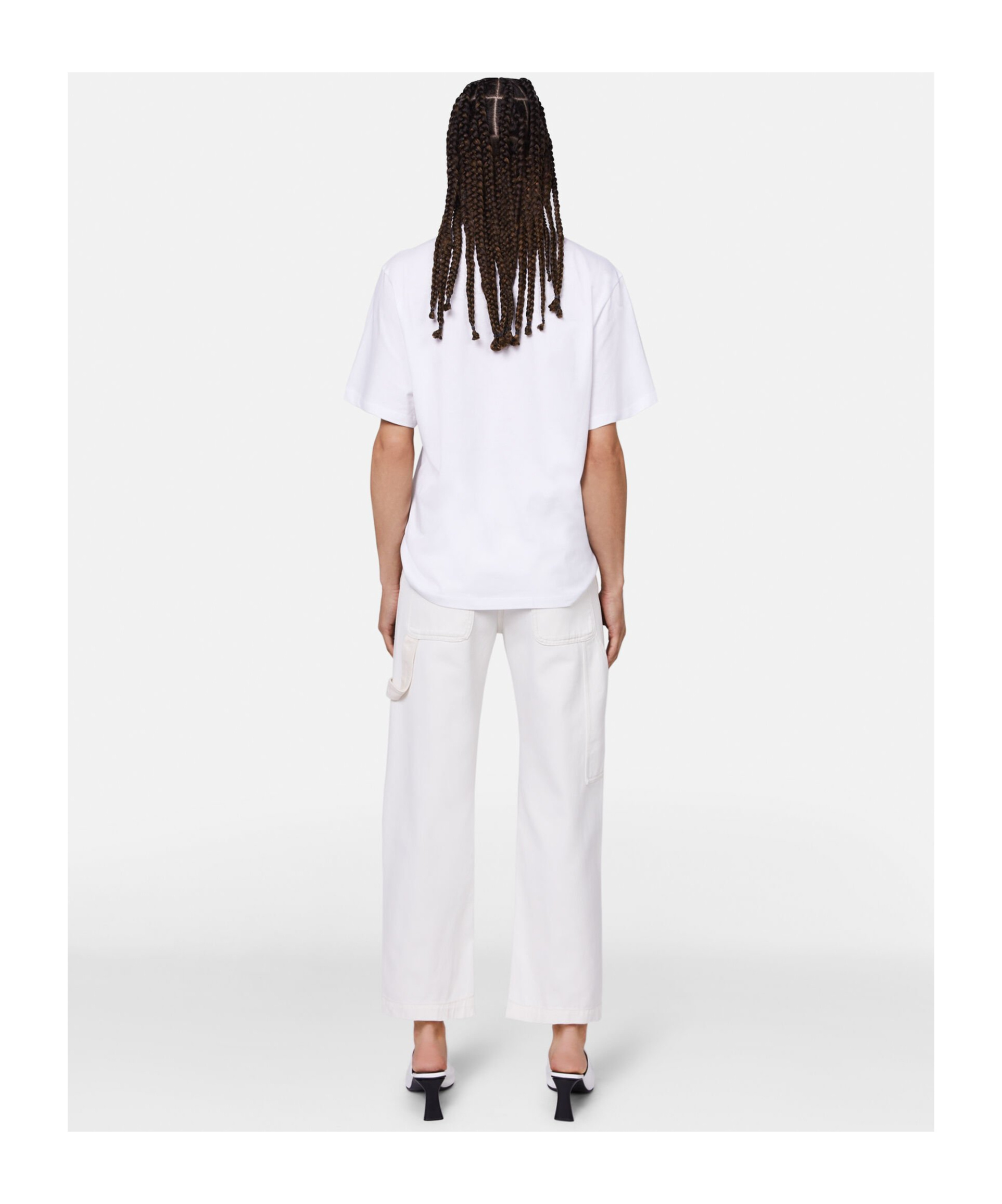 Stella Mccartney High-waist Straight-leg Jeans In Nude