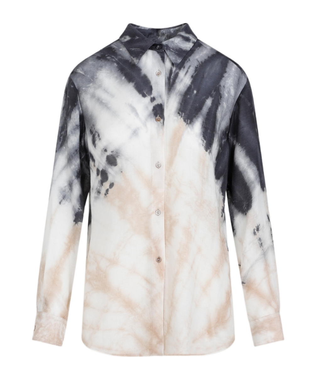 Gabriela Hearst Ferrara Tie-dye Shirt In White