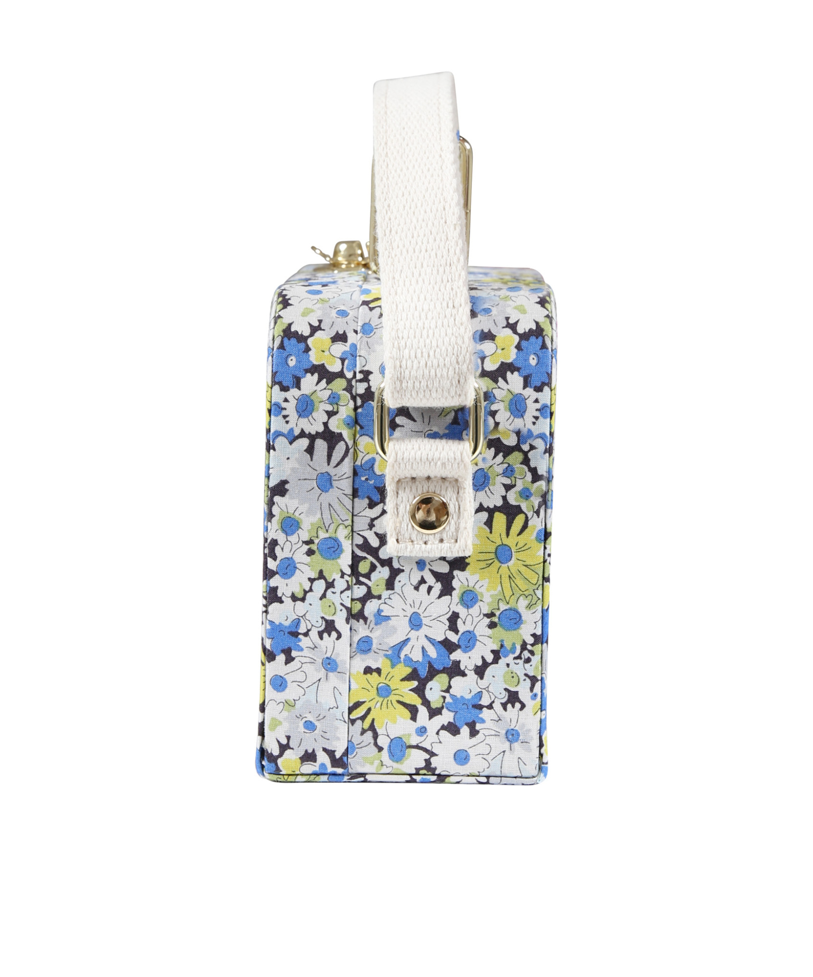 Bonpoint Aimane Valise Floral Pattern Shoulder Bag In White