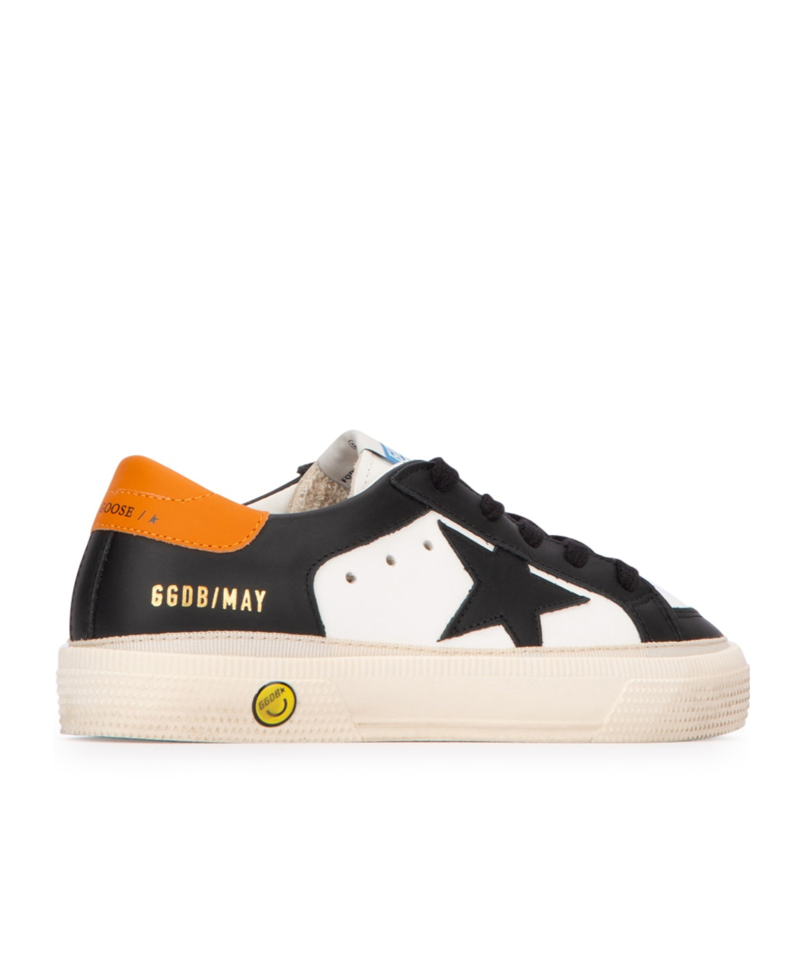 Golden Goose Kids May Star-patch Lace-up Sneakers In Multi