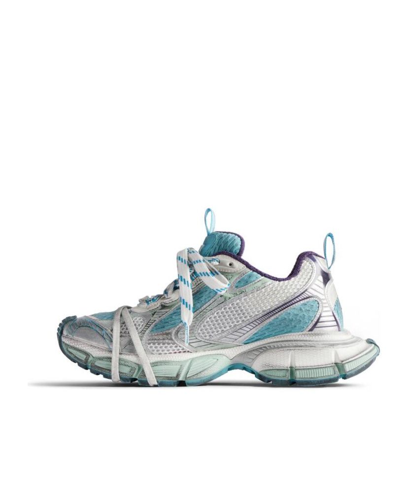 Shop Balenciaga Women's 3xl Sneaker In Light Blue/white/purple In Gray