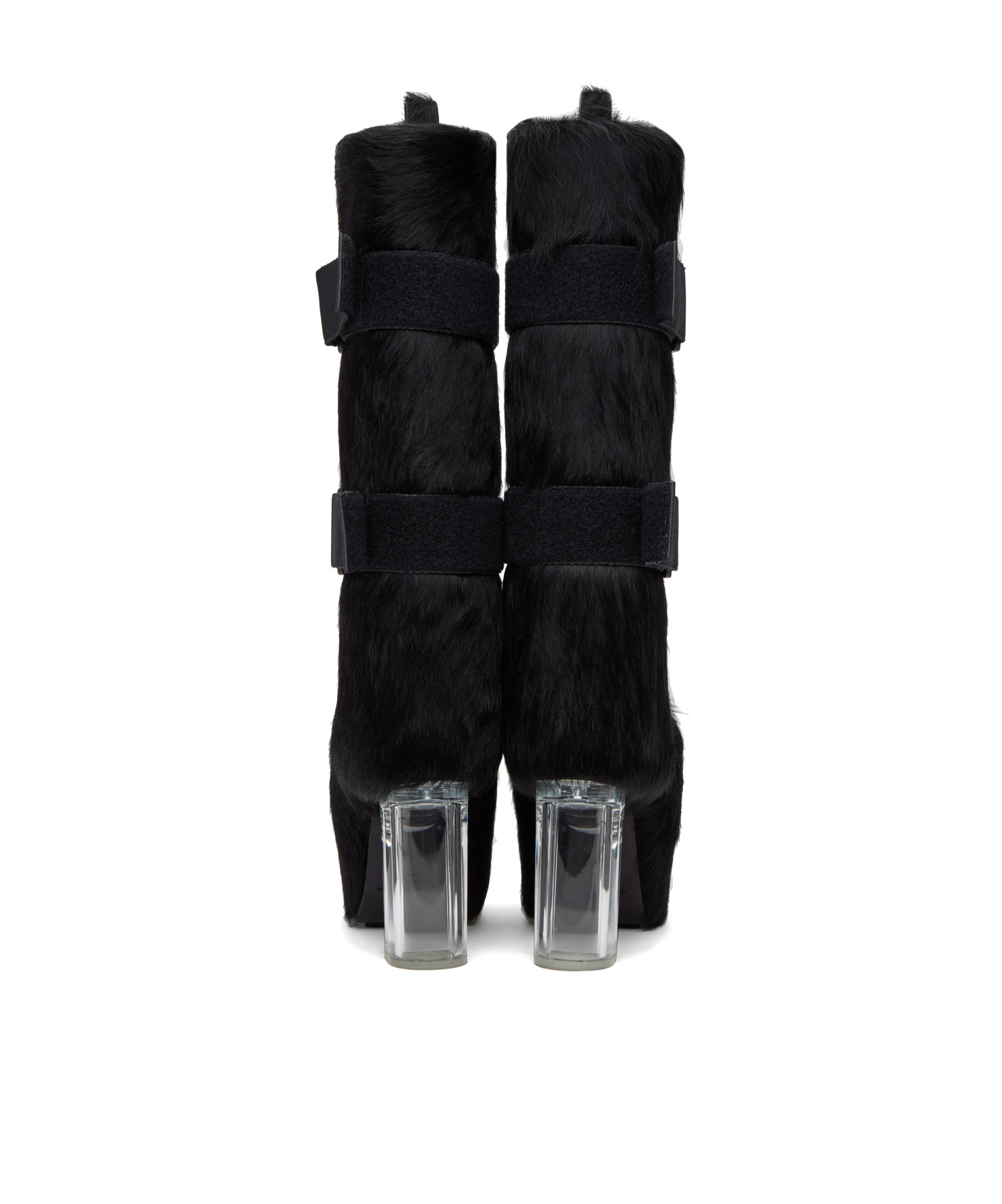 Rick Owens Thick High-heeled Boots In Black