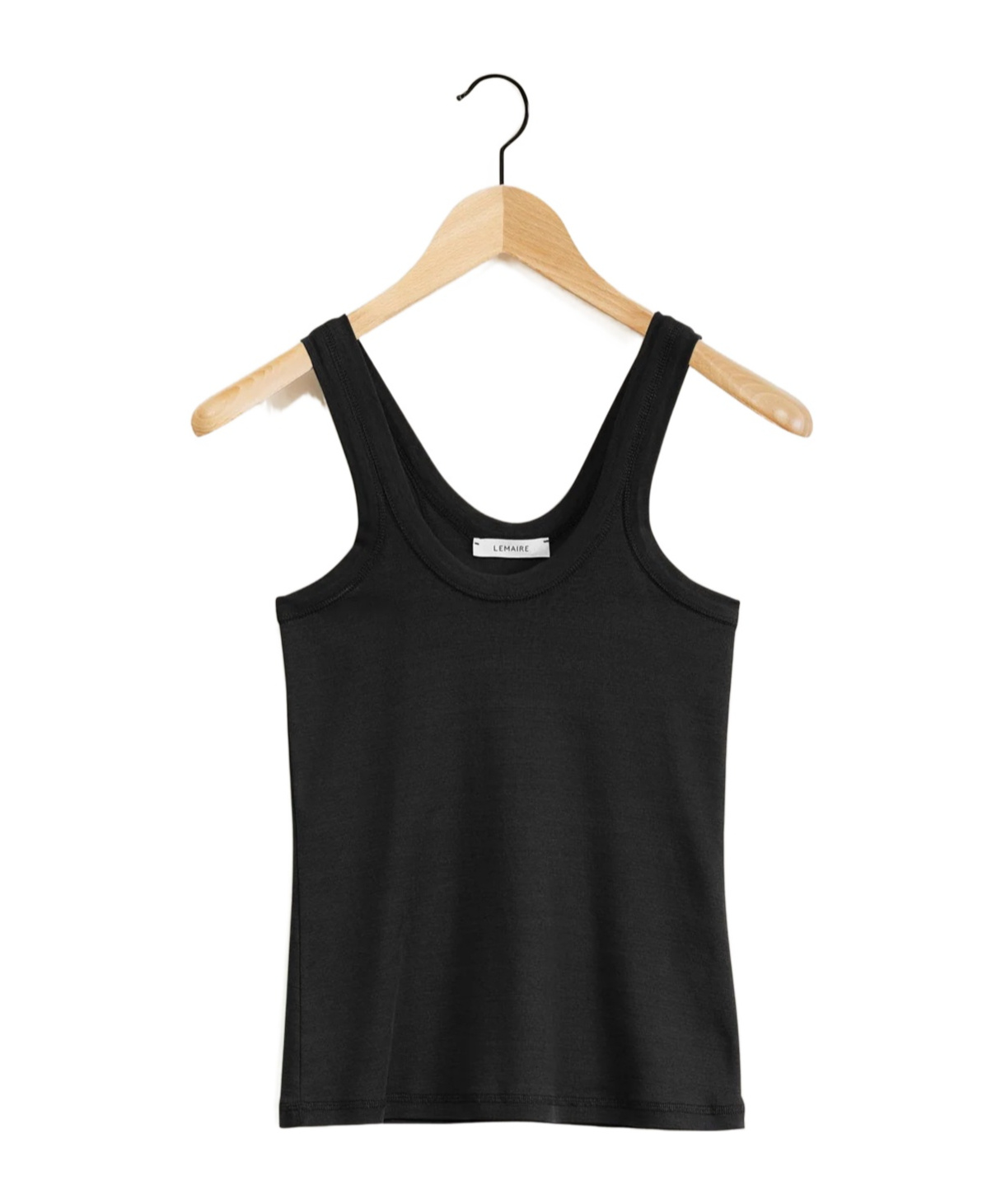 Lemaire Ribbed Sleeveless Top With In Black