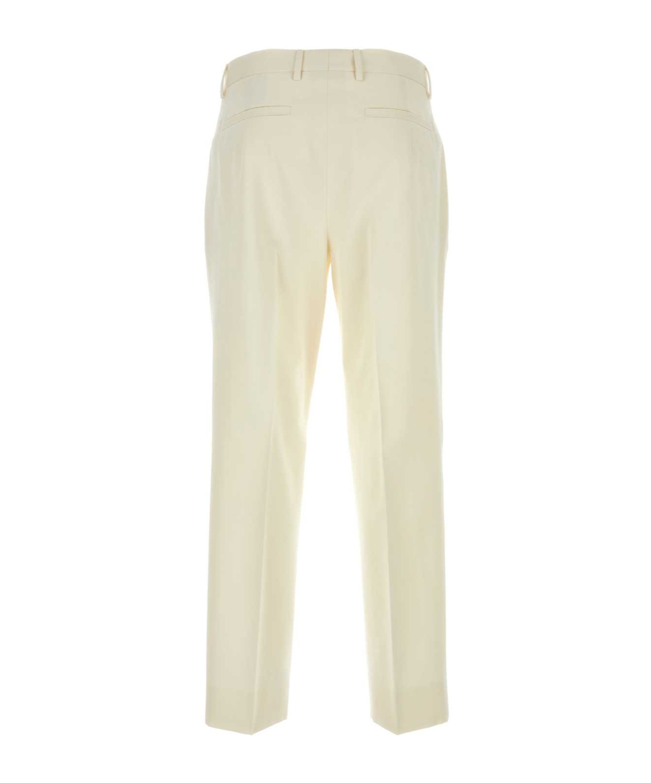 Zegna Wool Chino Pants Featuring Pockets In Nude