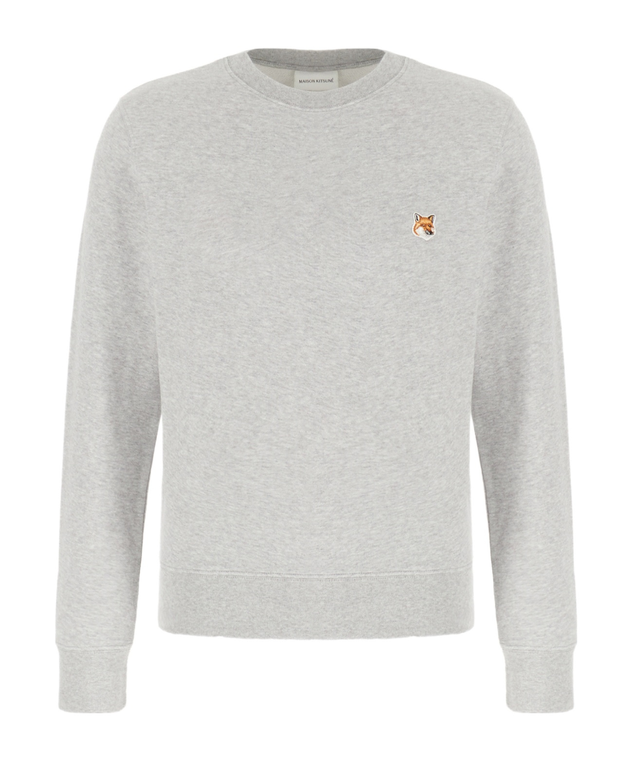 Maison Kitsuné Fox Head Patch Sweatshirt With In White