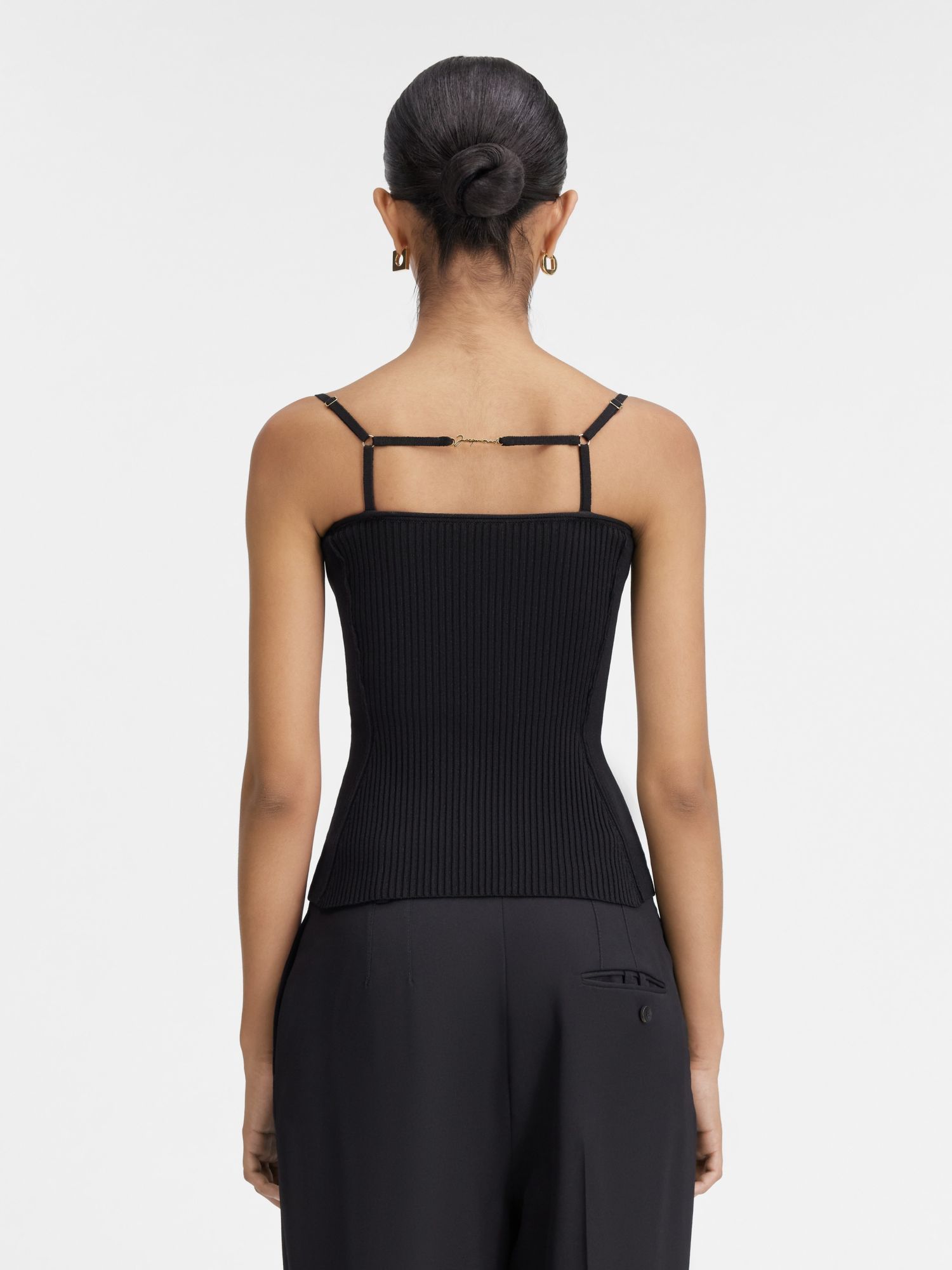 Jacquemus Le Haut Sierra Top In Black