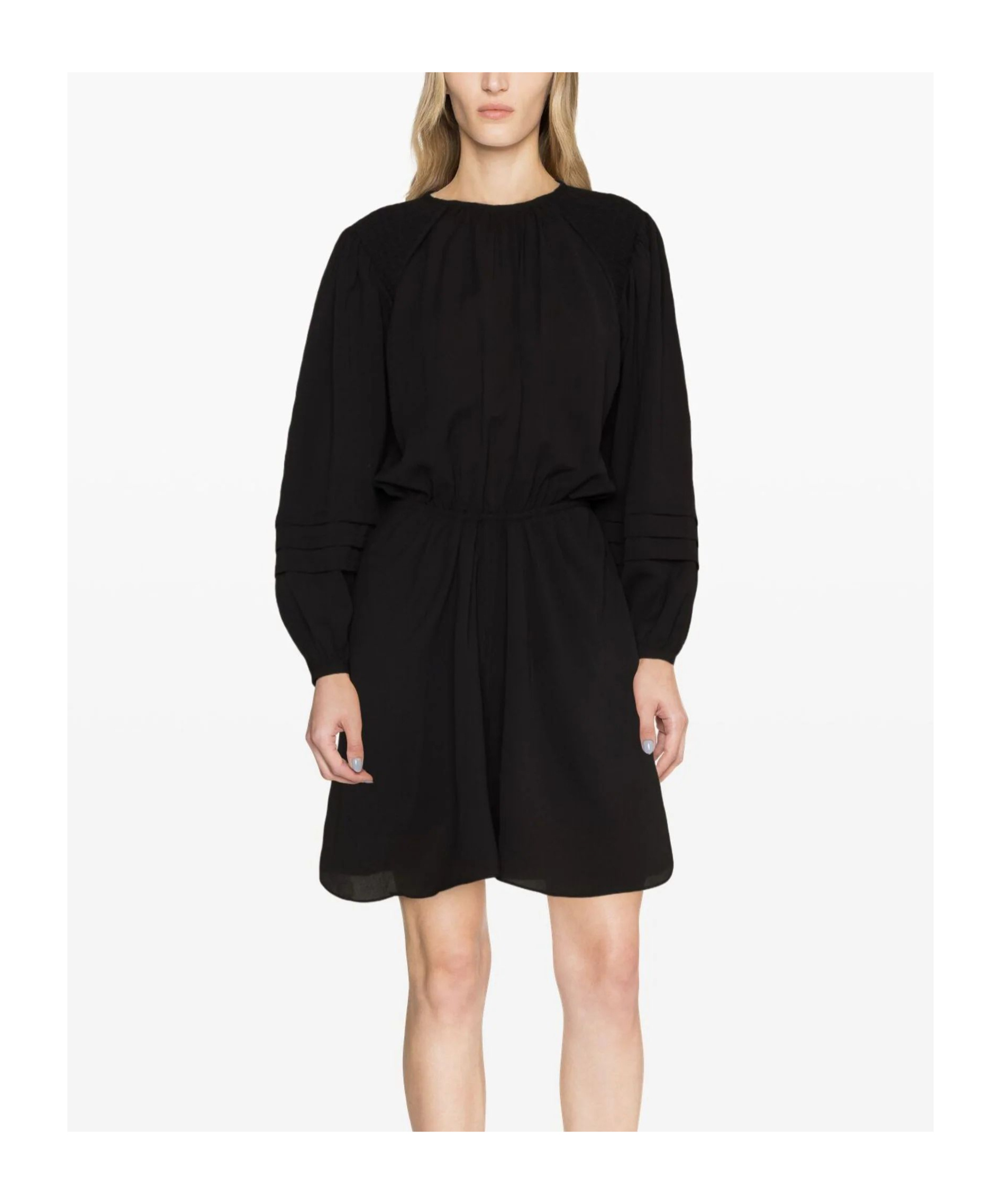 Isabel Marant Étoile Ladjo Flared Minidress In Black