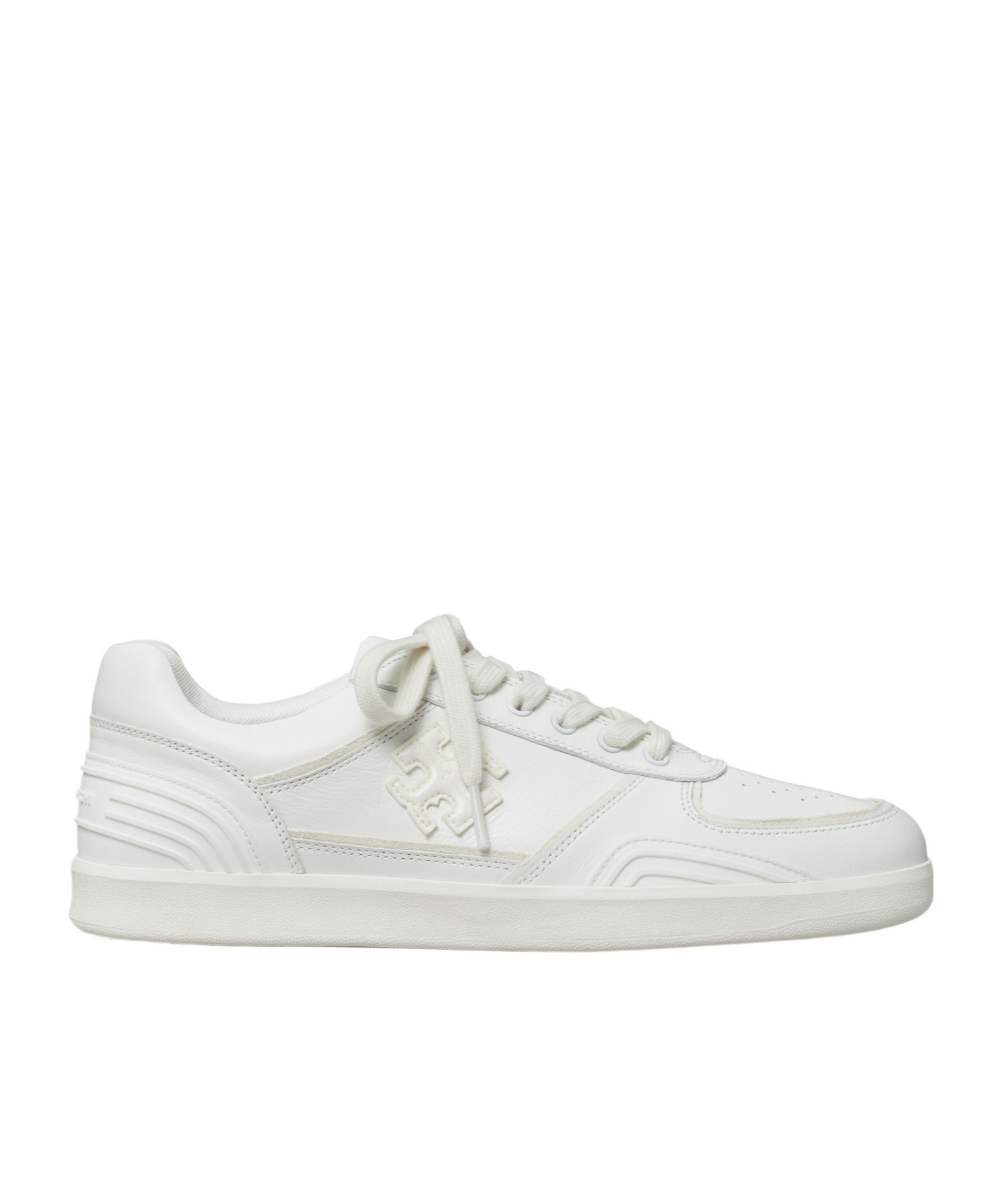 TORY BURCH CLOVER LOGO-PATCH SNEAKERS 