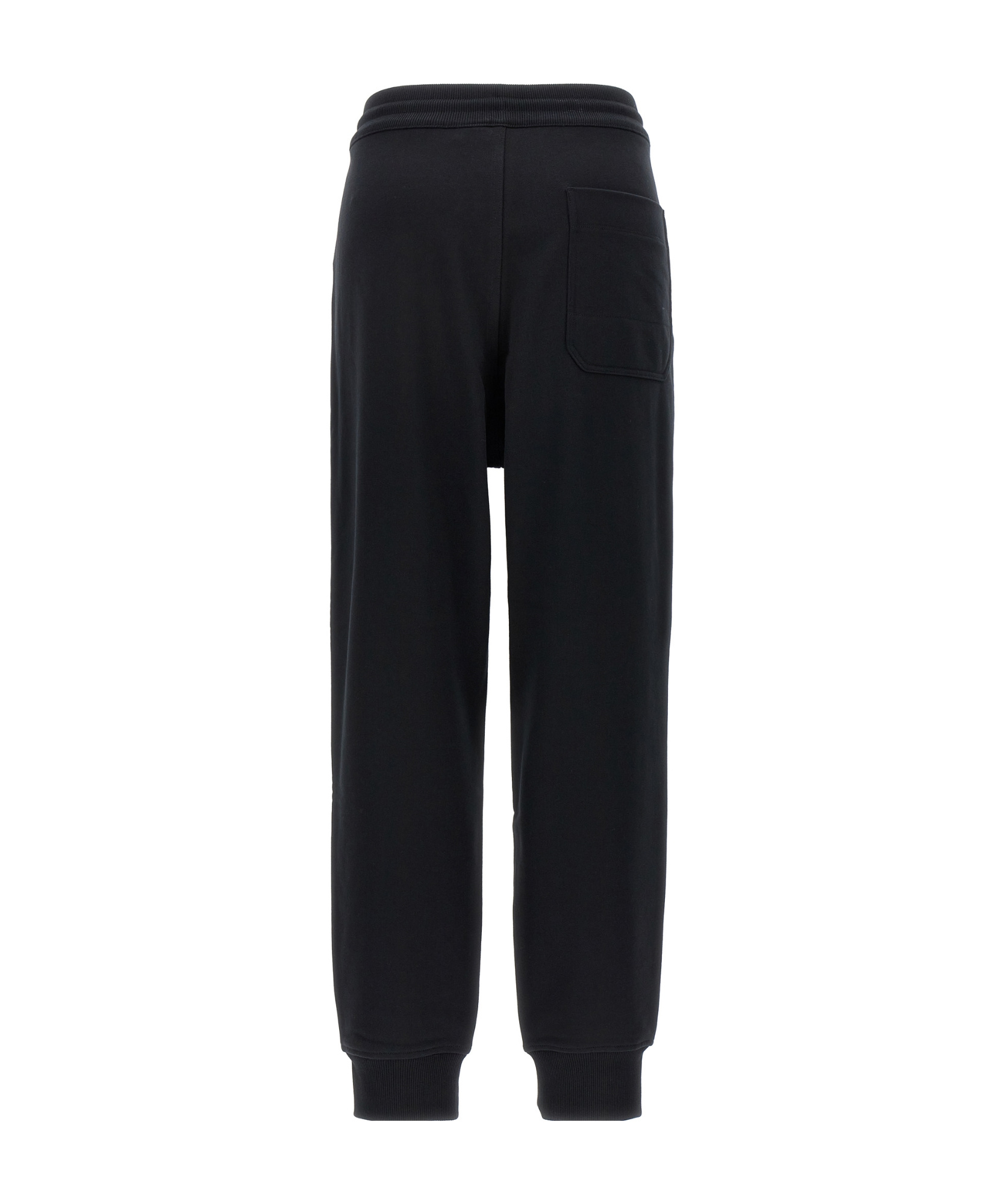 Y-3 Logo-printed Jersey Trousers In Black