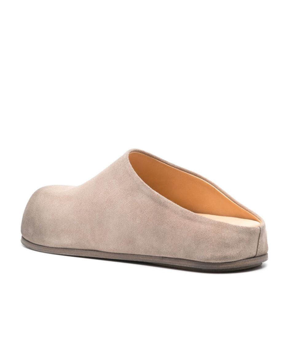 Marsèll Large Suede Round Toe Loafers In Nude
