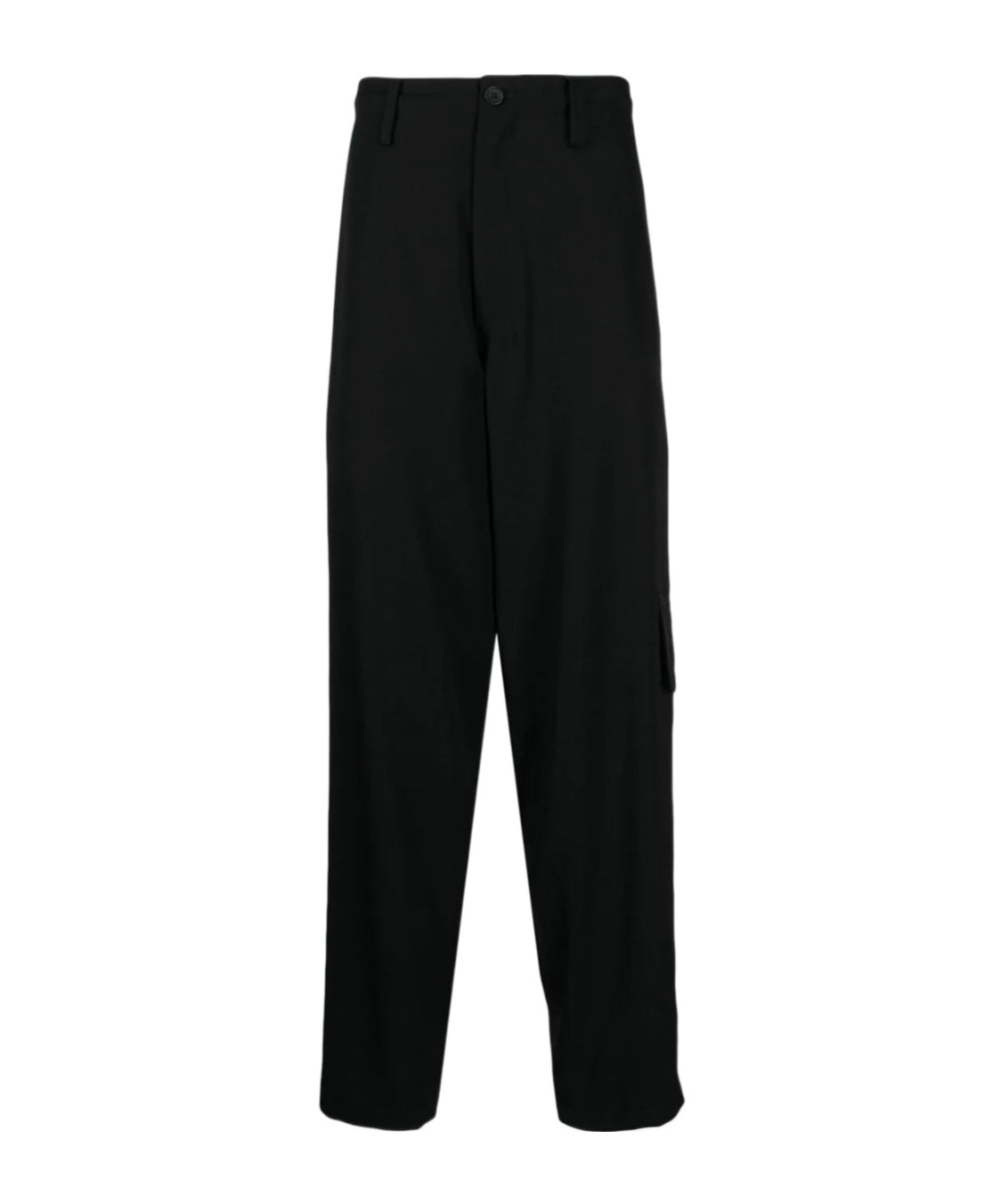 Yohji Yamamoto Tailored Denim Trousers With Pleats And Pockets In Black