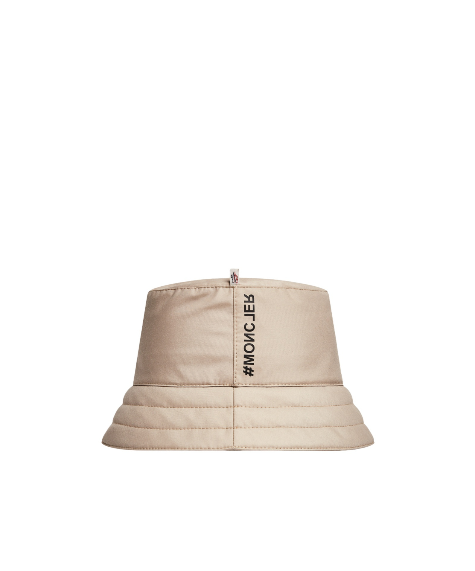 Moncler Logo Bucket Hat In Nude