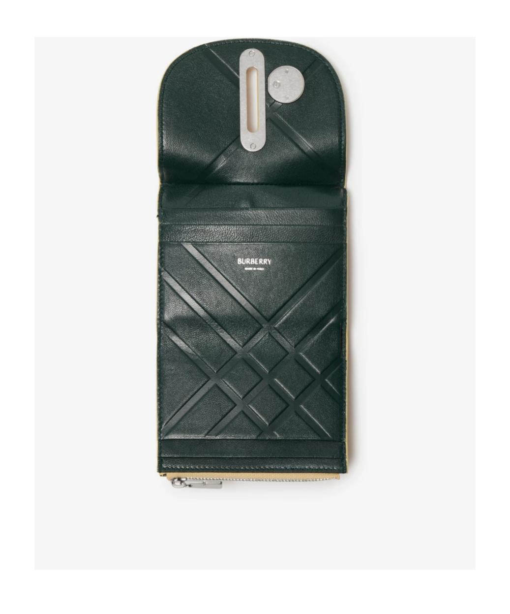 Burberry Rocking Horse Leather Wallet In Nude