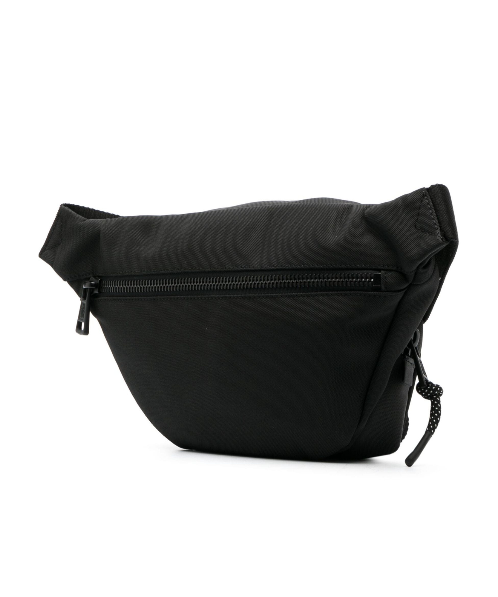 Moncler Waist Strap Leather Trim Messenger Bag In Black
