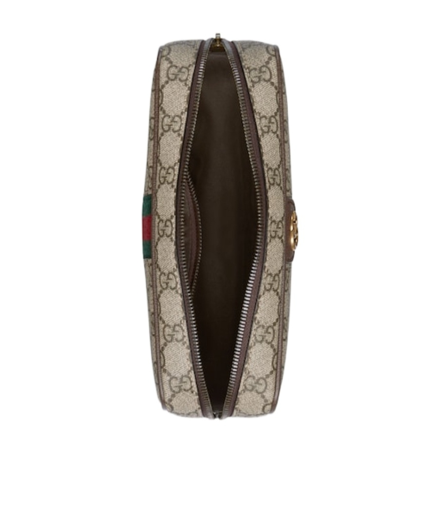 Gucci Savoy Toiletry Case With Web In Nude