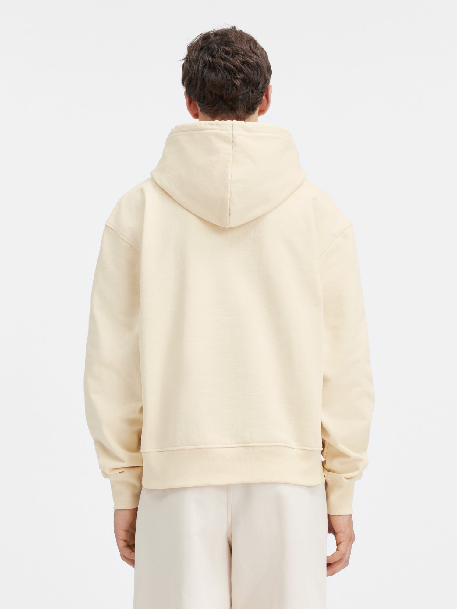 Jacquemus Brode Cotton Hoodie In Nude