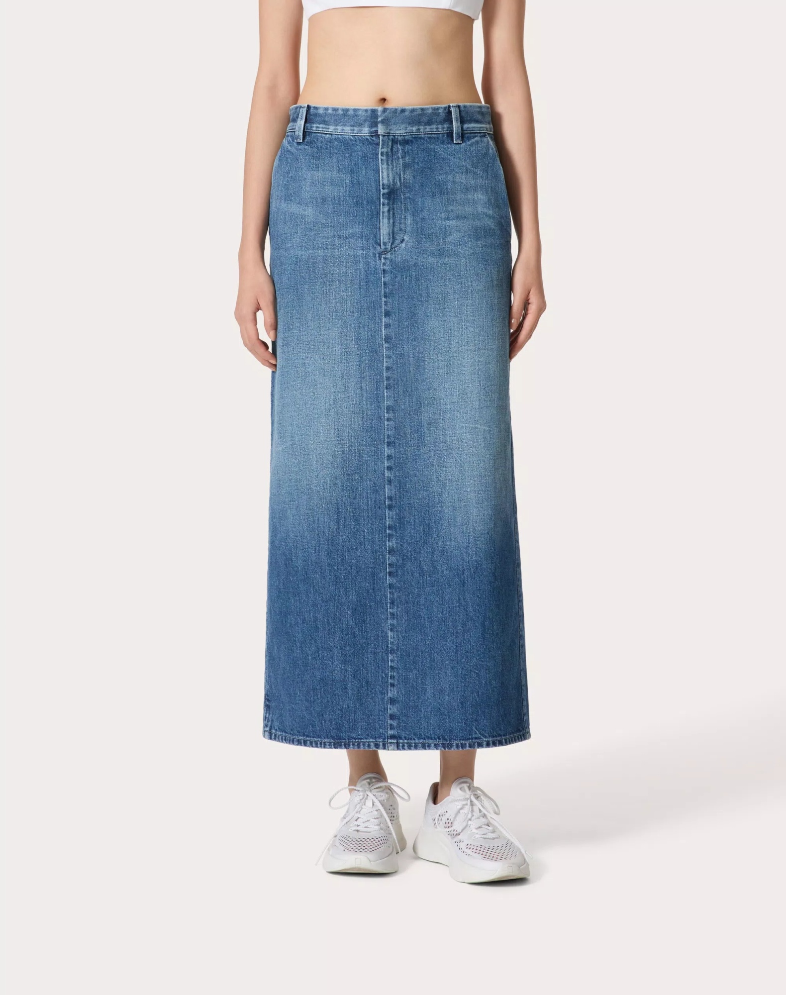 VALENTINO MEDIUM BLUE DENIM SKIRT 