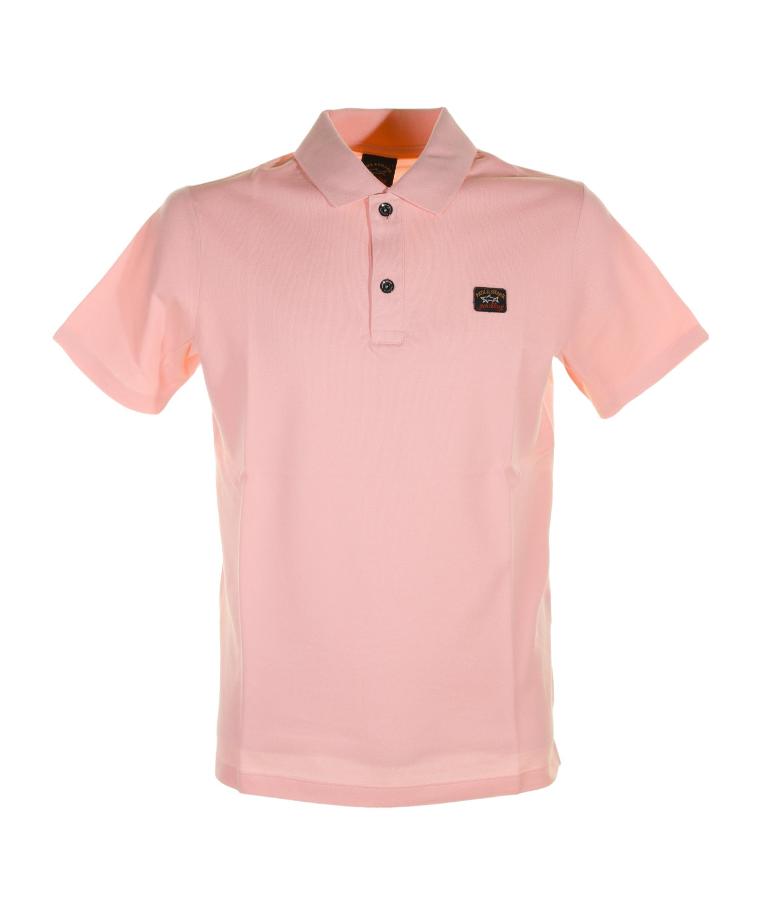 Shop Paul & Shark Logo Patch Polo Shirt In Pink
