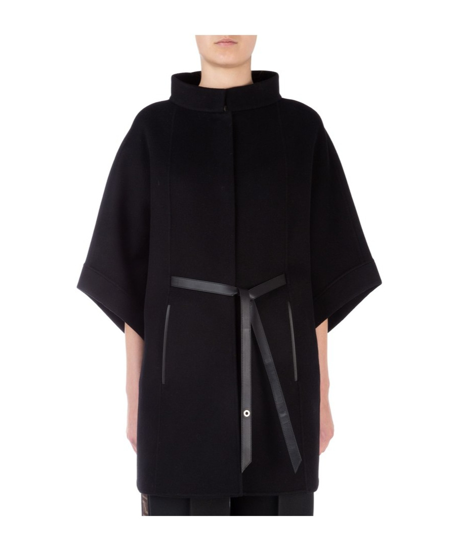 Loro Piana Salzburg Belted Cape In Black