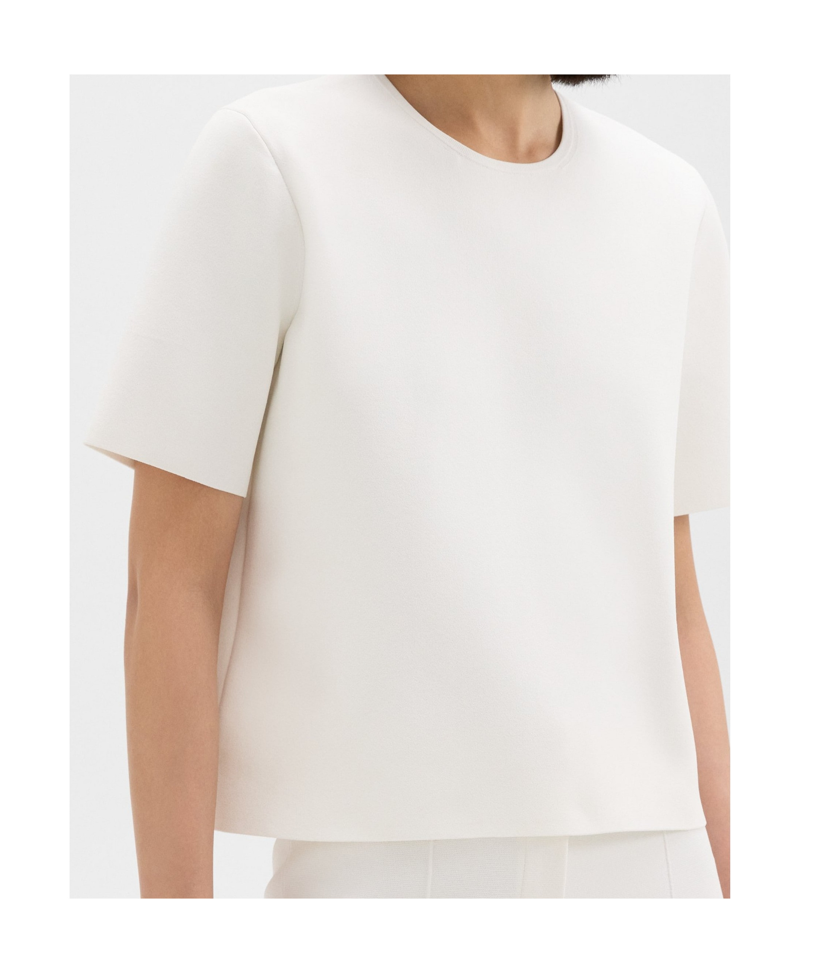 Theory Short-sleeve Jersey T-shirt In White