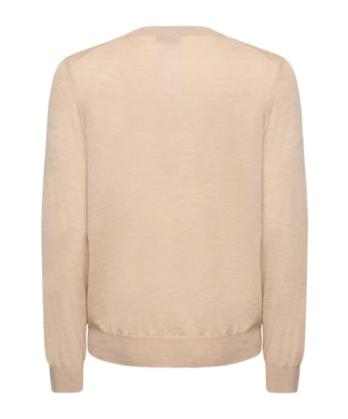 Brunello Cucinelli Round-neck Long-sleeved Sweater In Pink